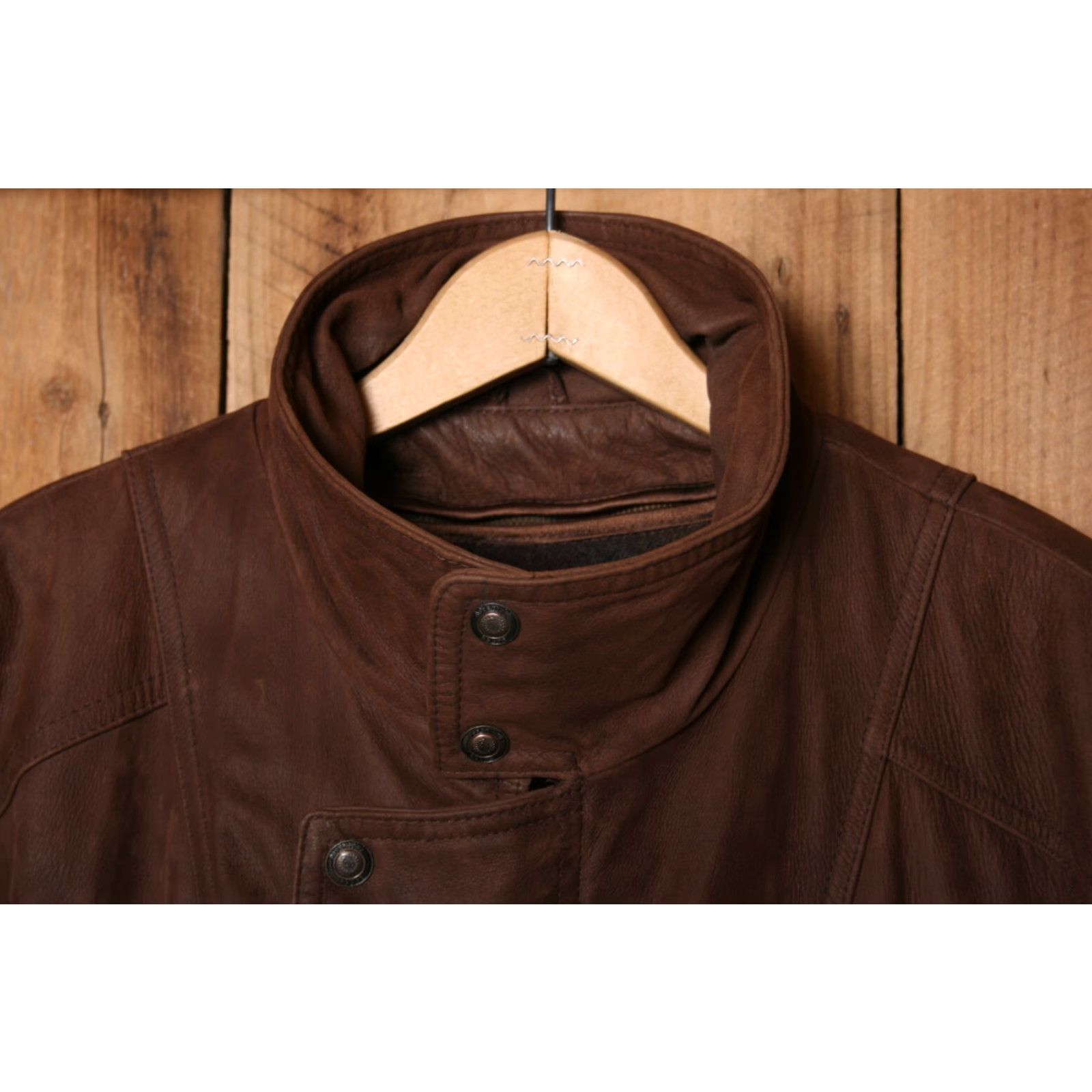Vintage VINTAGE Wilsons Adventure Bound Leather Jacket Bomber Jacket w/ Zip-Out Liner Sz. L Brown Men Size US L / EU 52-54 / 3 - 2 Thumbnail