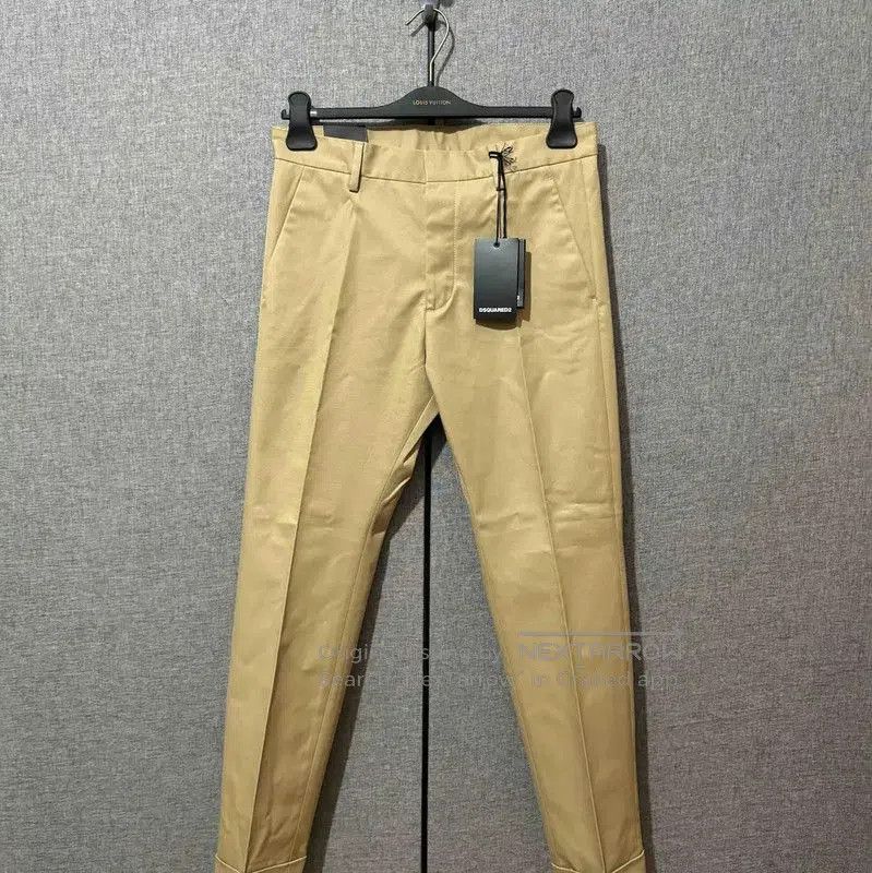 Dsquared2 DSQUARED2 Yellow Cotton Embroidered Casual Pants . Size US 26 / EU 42 - 1 Thumbnail