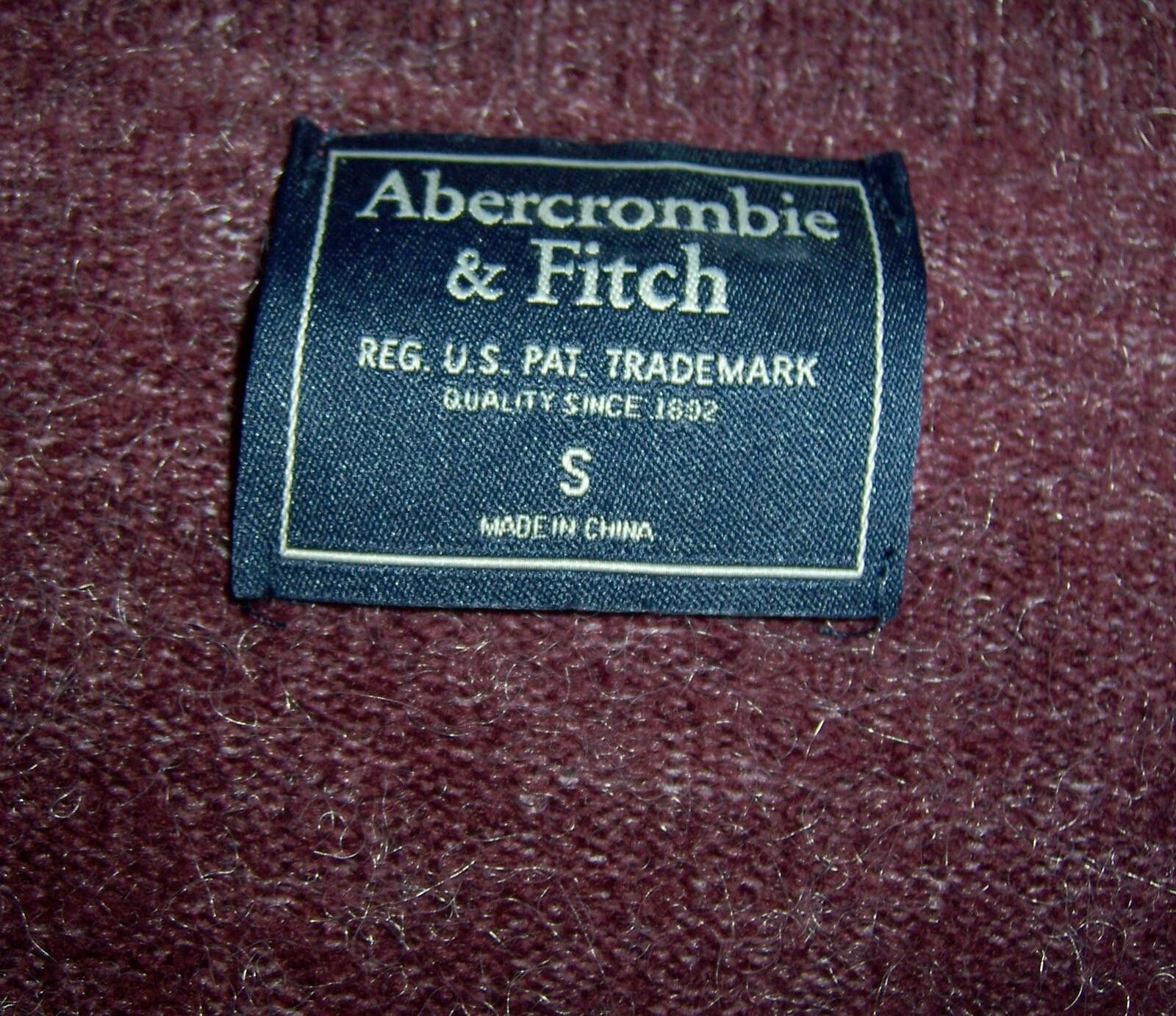Abercrombie & Fitch Abercrombie & Fitch Women's Burgundy Pocket Sweater - Small Size S / US 4 / IT 40 - 2 Thumbnail