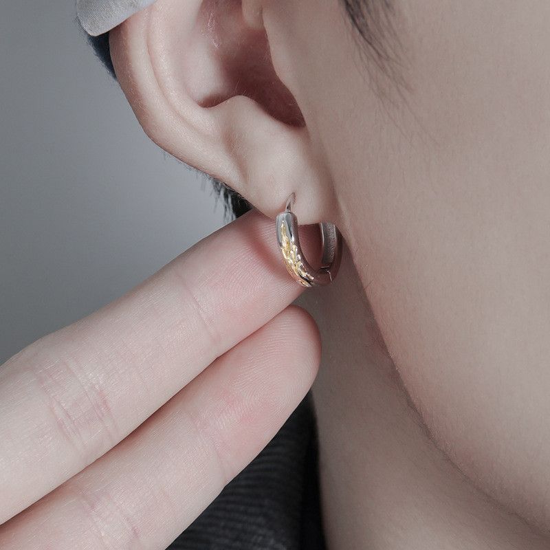 Jewelry Retro Earrings One Pairs Chrome Jewelry Size ONE SIZE - 2 Thumbnail