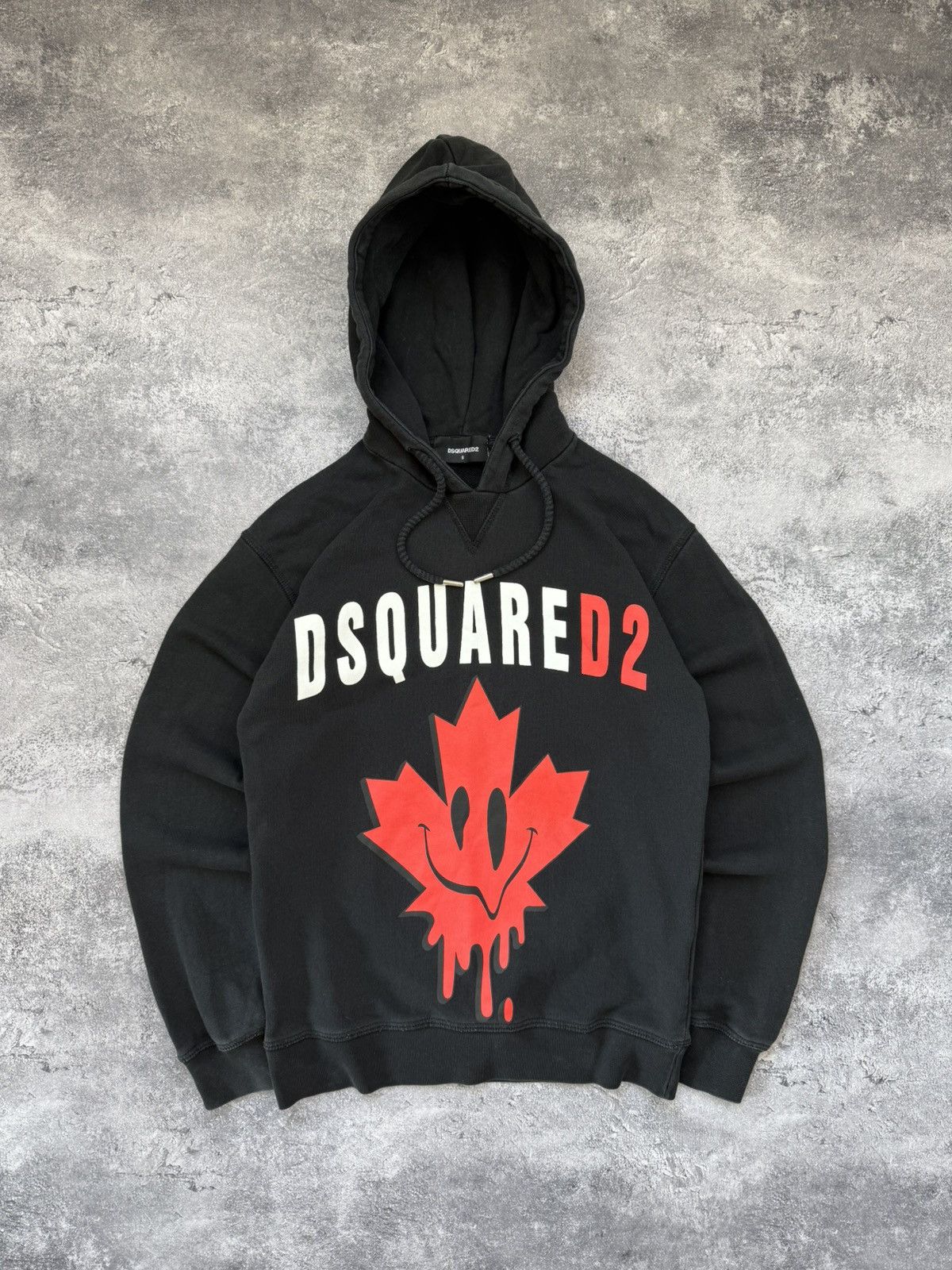 Dsquared2 Dsquared2 Big Logo Black Hoodie Y2K Made In Italy Rare Size US S / EU 44-46 / 1 - 1 Thumbnail
