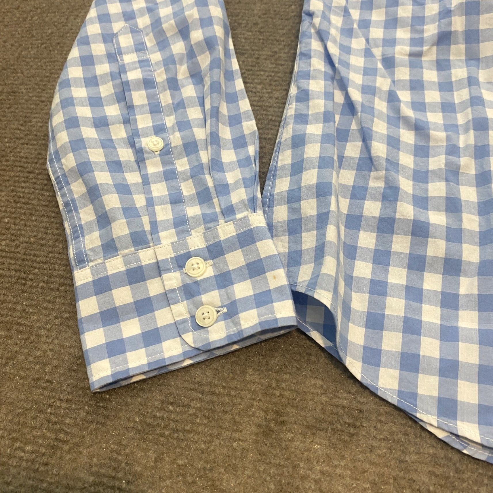 UNTUCKit UNTUCKit Shirt Womens Size 2 Button Up Long Sleeve Blue White Checkered Size XS / US 0-2 / IT 36-38 - 3 Thumbnail