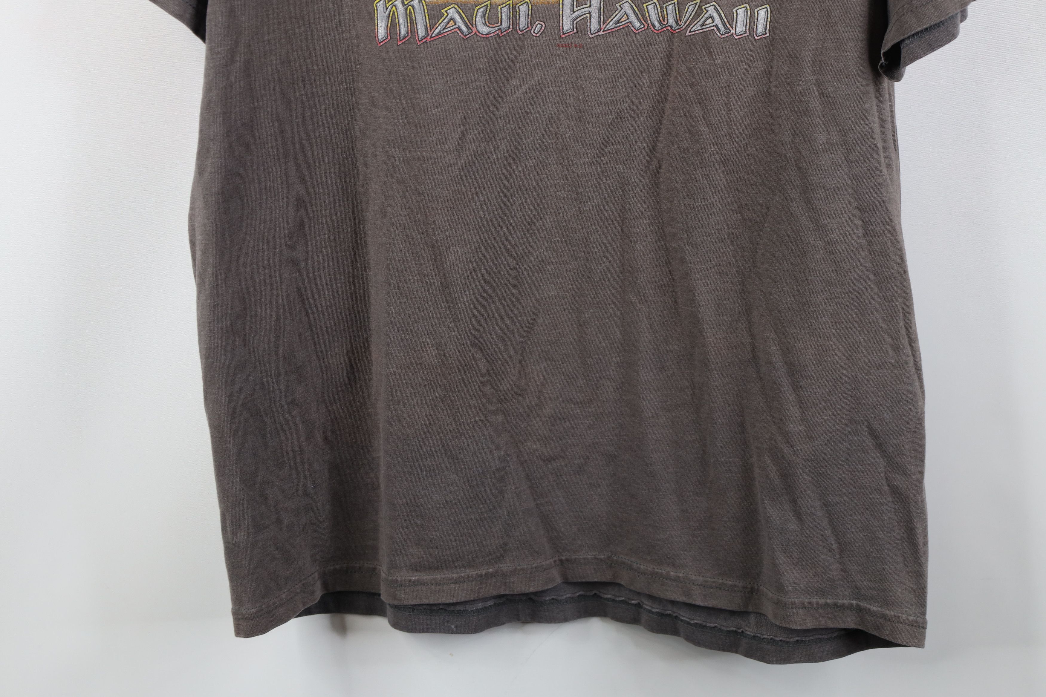 Harley Davidson Vintage Y2K 2001 Harley Davidson Maui Hawaii T-Shirt Gray Size US L / EU 52-54 / 3 - 13 Thumbnail