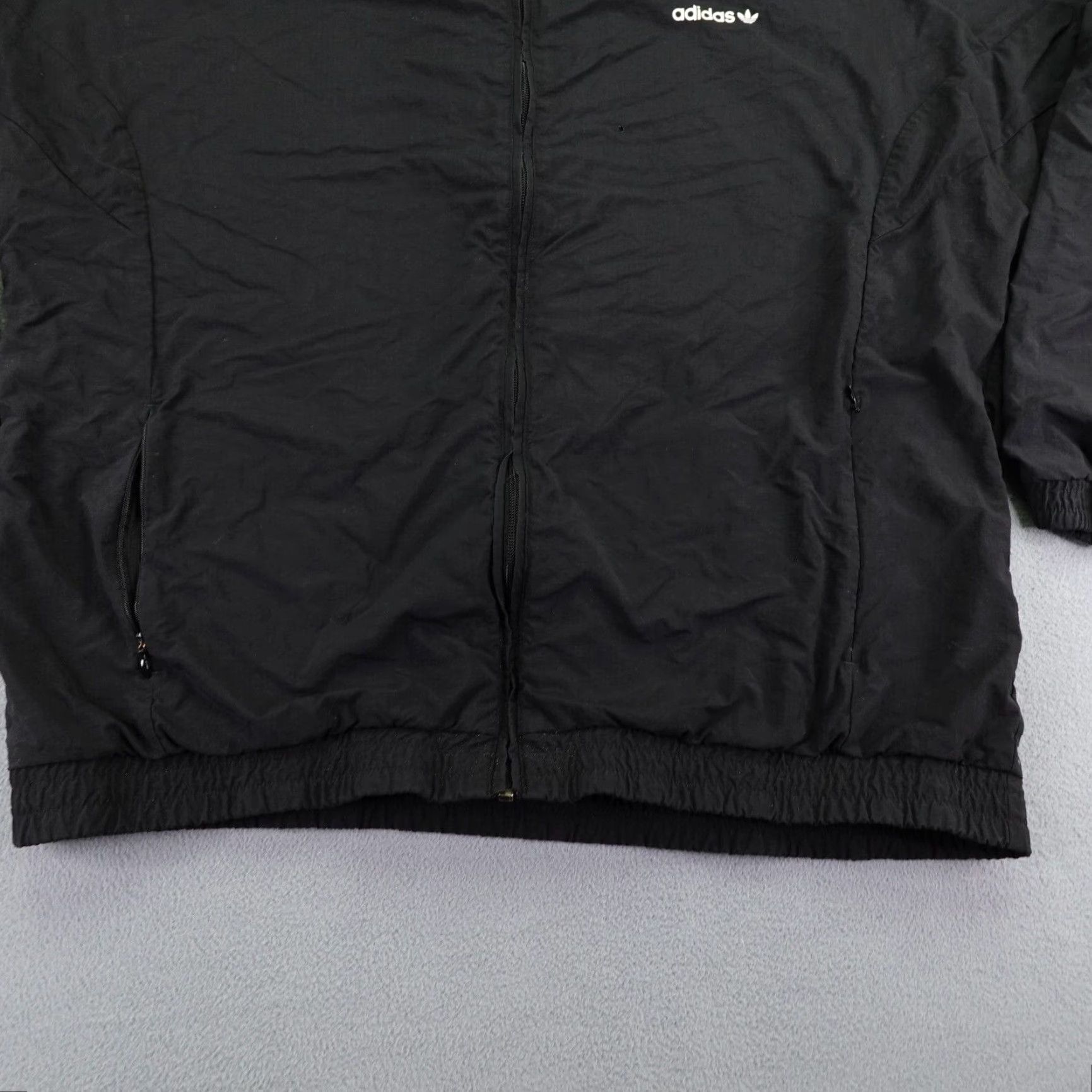 Adidas Adidas Jacket Track Coat Windbreaker Soccer Black 2XL XXL Mens Trefoil Size US XXL / EU 58 / 5 - 5 Thumbnail