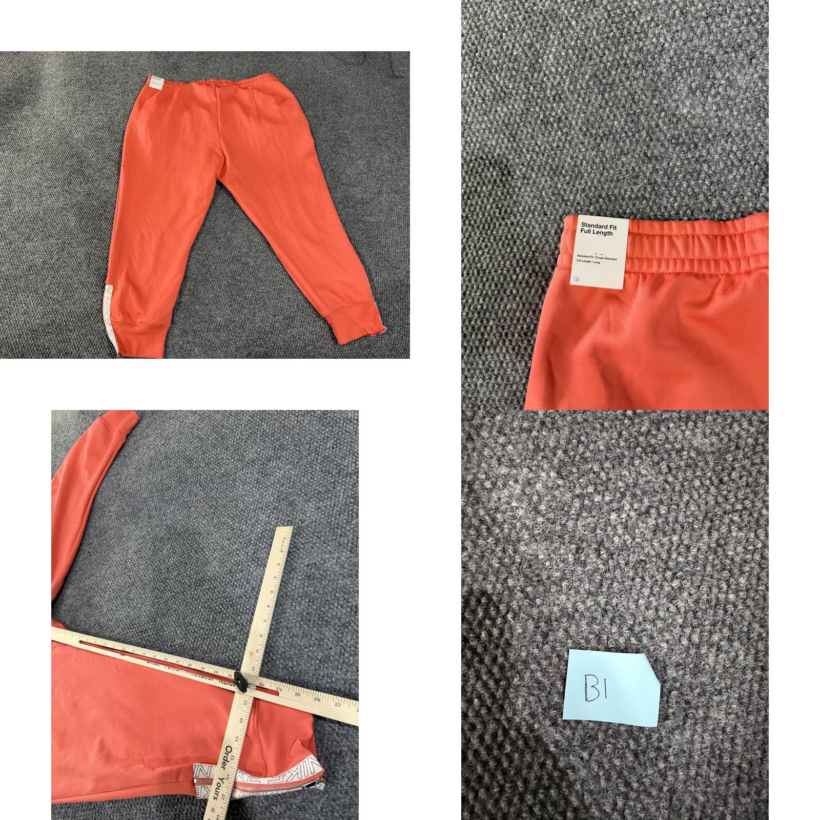 Nike Nike Therma-FIT Pants Womens 2X Orange Fleece Lined Track Joggers Athletic Pants Size 40" / US 18 - 8 Thumbnail