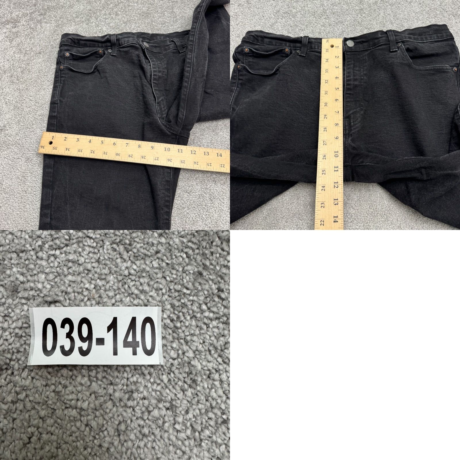 Levi's Levi's 511 Slim Straight Denim Jeans Men 38x30 Black Dark Wash Cotton Blend Button Zip Vintage No Size US 38 / EU 54 - 10 Thumbnail