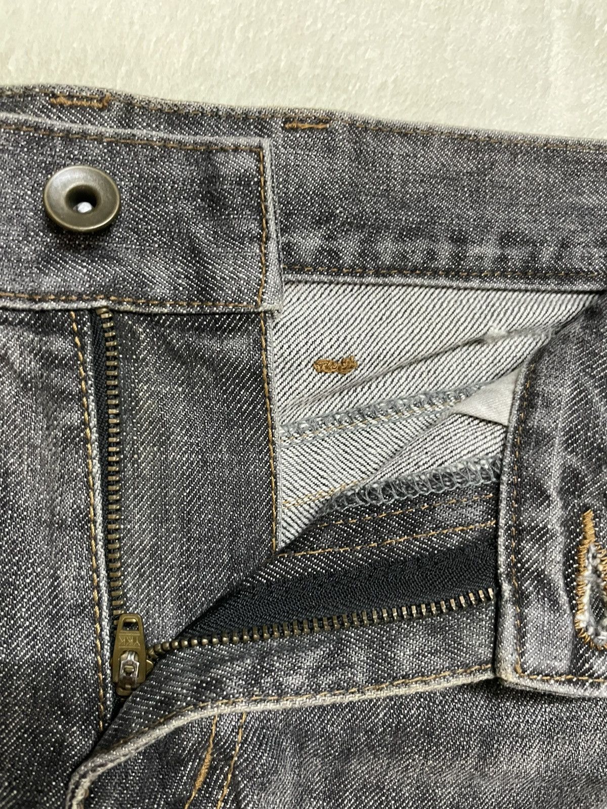 Japanese Brand Vintage Comme Ca Collection Distress Faded Studded Size US 33 - 6 Thumbnail