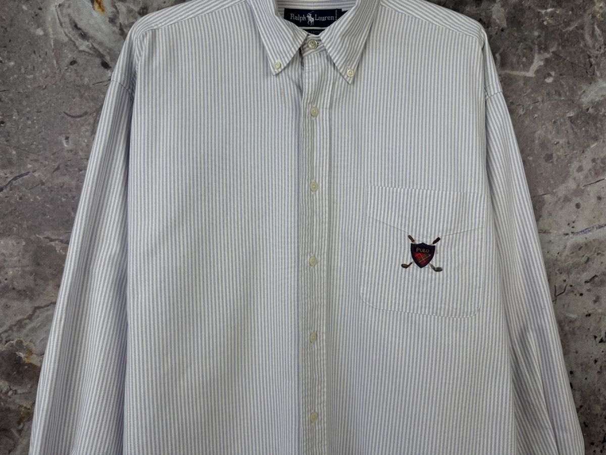 Polo Ralph Lauren Polo Ralph Lauren Striped Button Down Shirt Men’s White Size US L / EU 52-54 / 3 - 3 Thumbnail
