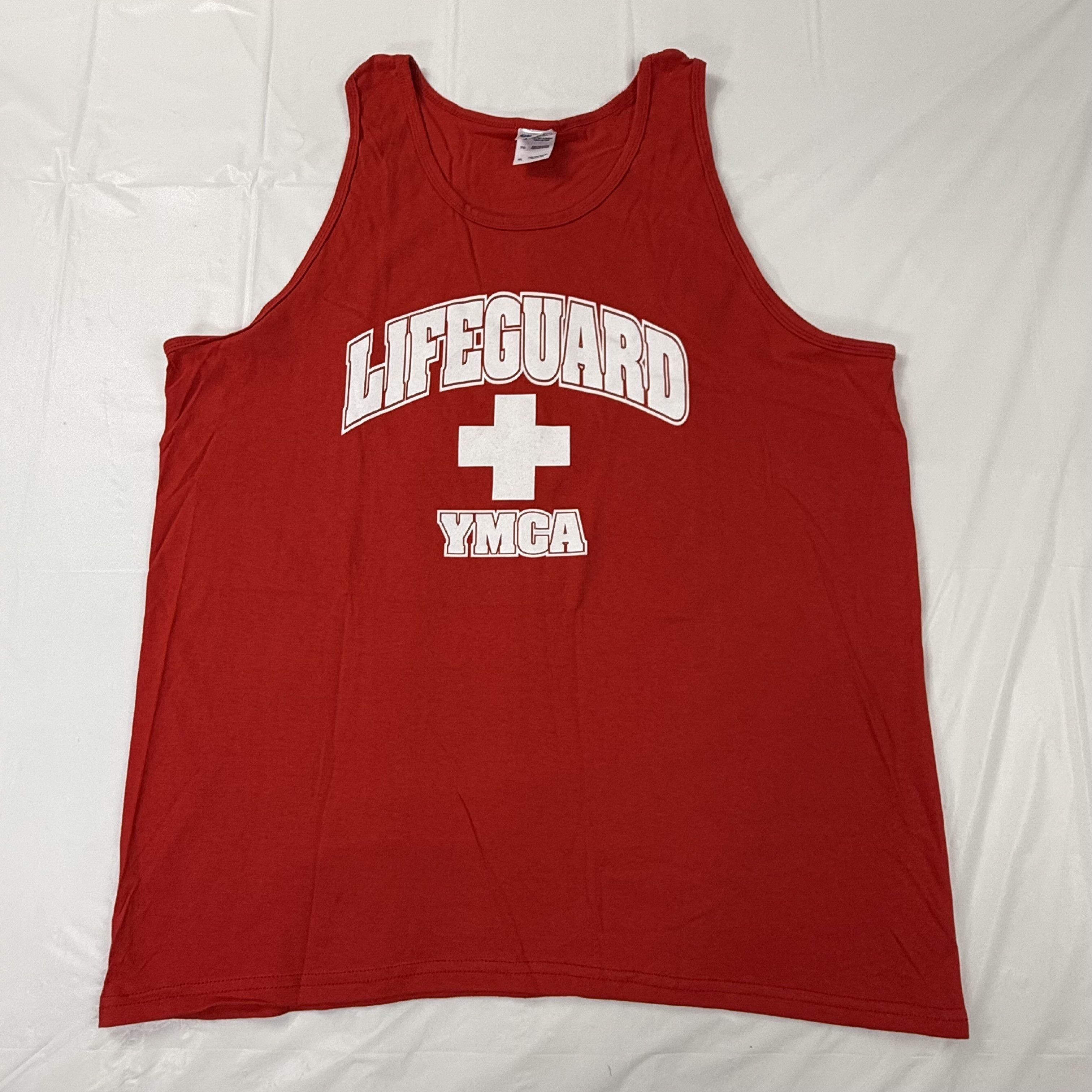 Gildan Gildan Mens XL Lifeguard YMCA Tank Top Sleeveless Cotton Size US XL / EU 56 / 4 - 1 Thumbnail