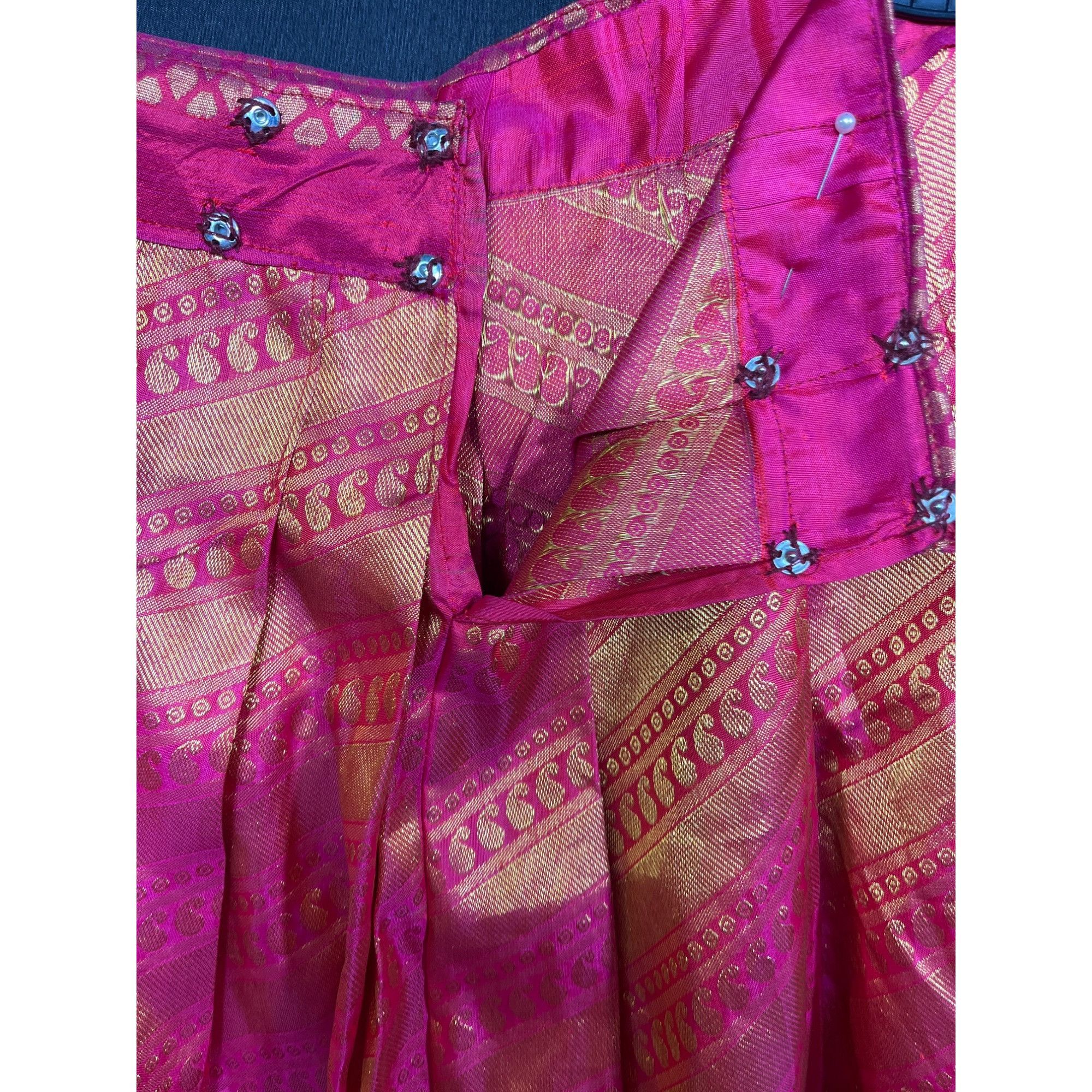Other Traditional Indian Banarasi Brocade Full-Length Skirt SKU 71 Size 27" / US 4 / IT 40 - 3 Thumbnail