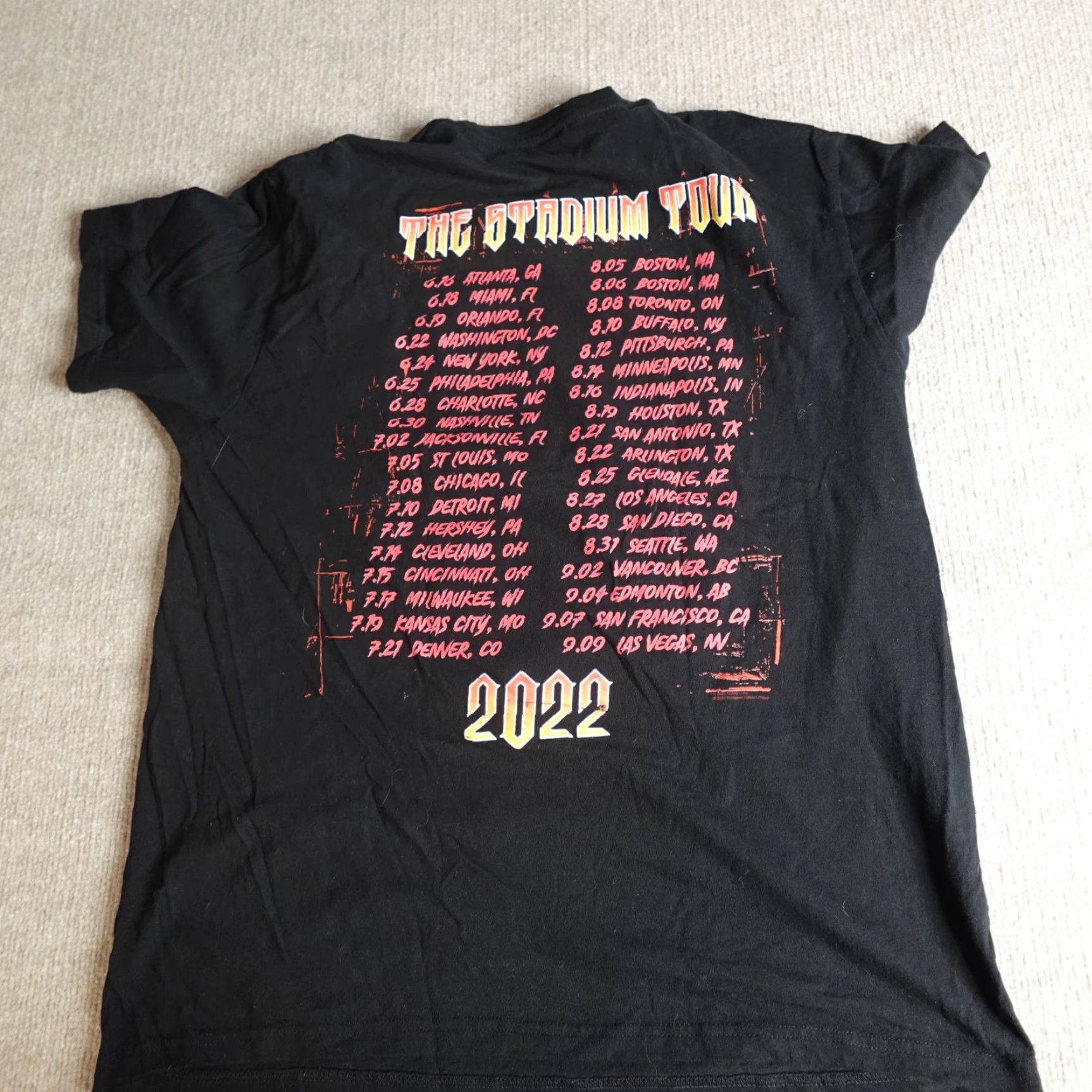 Vintage VINTAGE Motley Crue Shirt Large Black Stadium Tour Def Leppard Poison Joan Jett 2022 Mens L Cotton Double-Sided Size US L / EU 52-54 / 3 - 4 Thumbnail