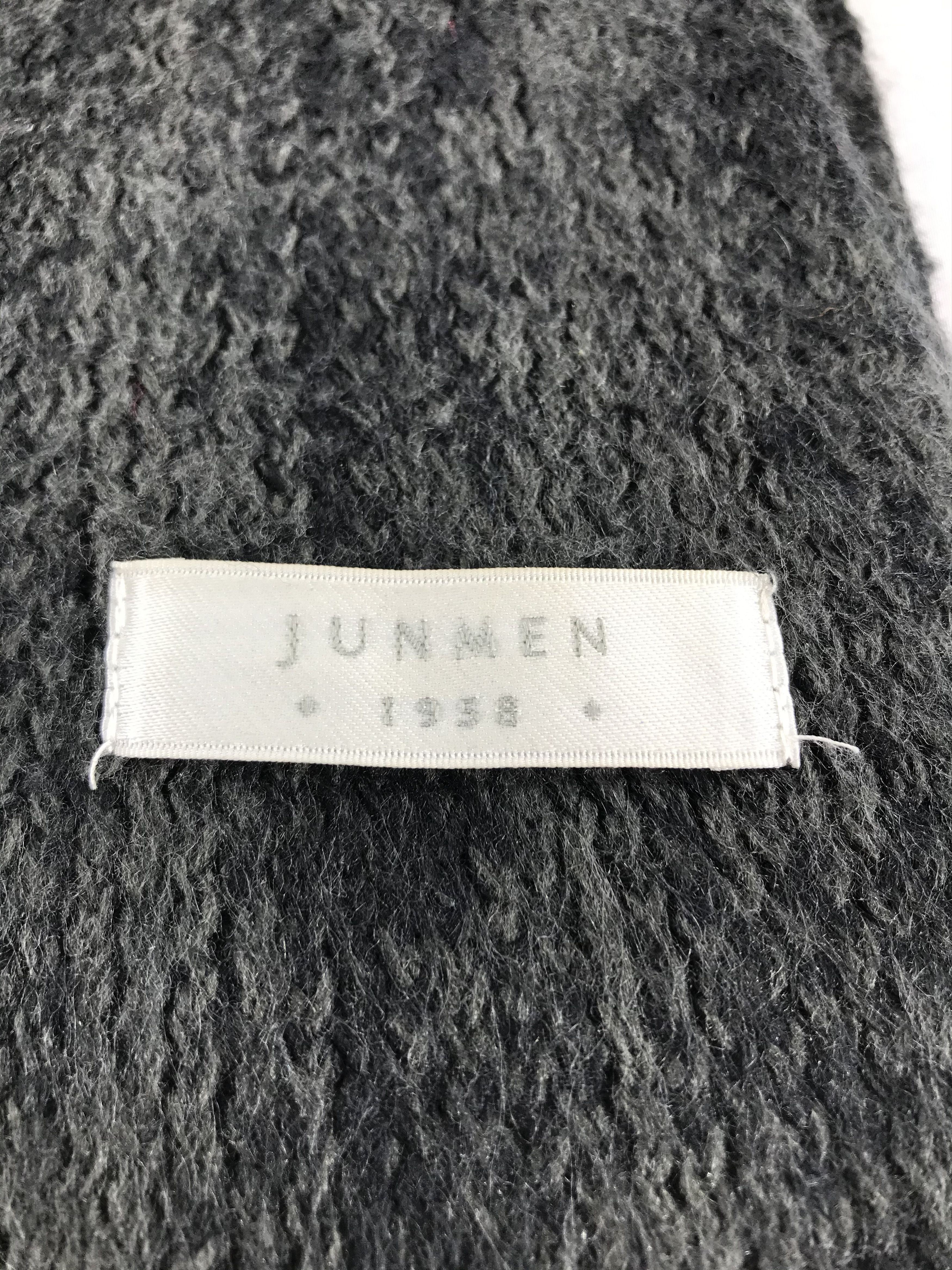 Mr. Junko Jun Men Striped Knit Wool Scarf Muffler V479 Size ONE SIZE - 4 Thumbnail