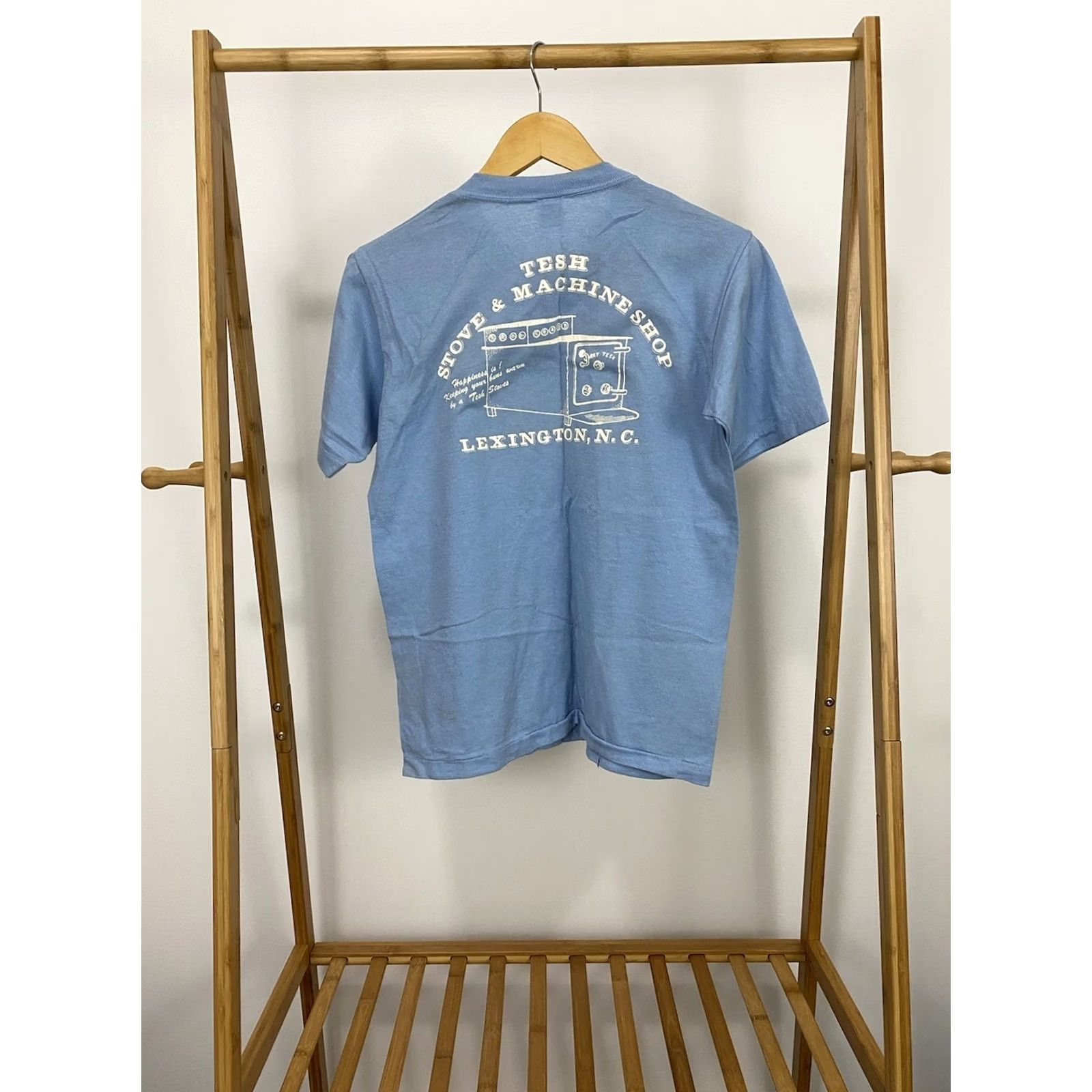 Vintage VTG 80s Sportswear T-Shirt M Men Blue Short Sleeve 50/50 Single Stitch 80s Theme Size US M / EU 48-50 / 2 - 2 Thumbnail