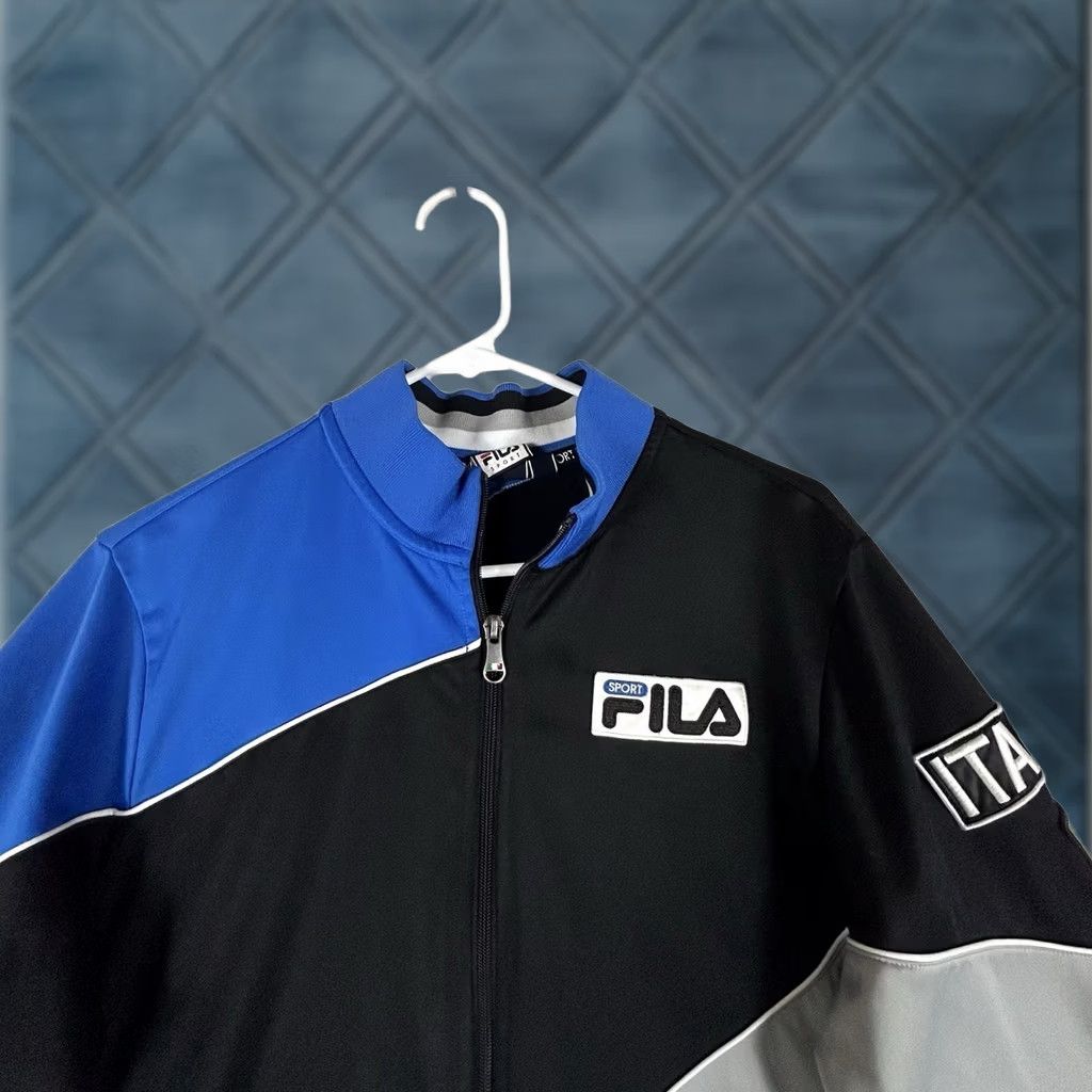 Fila Fila Sport Italia Full Zip Jacket Mens Small Long Sleeve Colorblock Soccer L/S Size US S / EU 44-46 / 1 - 1 Thumbnail