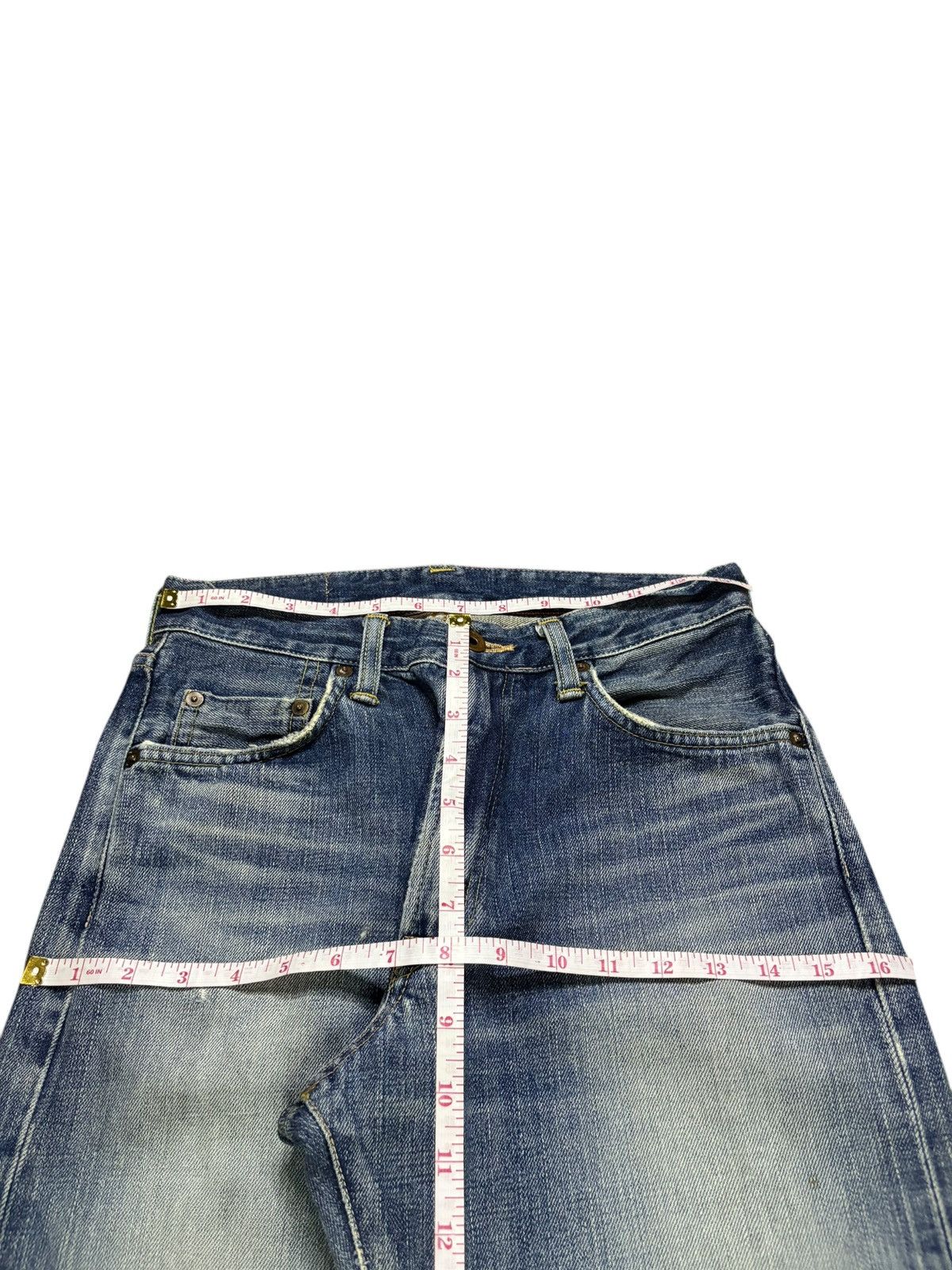 Edwin Vintage Edwin 505XX Selvedge Distressed Loose Jeans Size US 28 / EU 44 - 13 Thumbnail