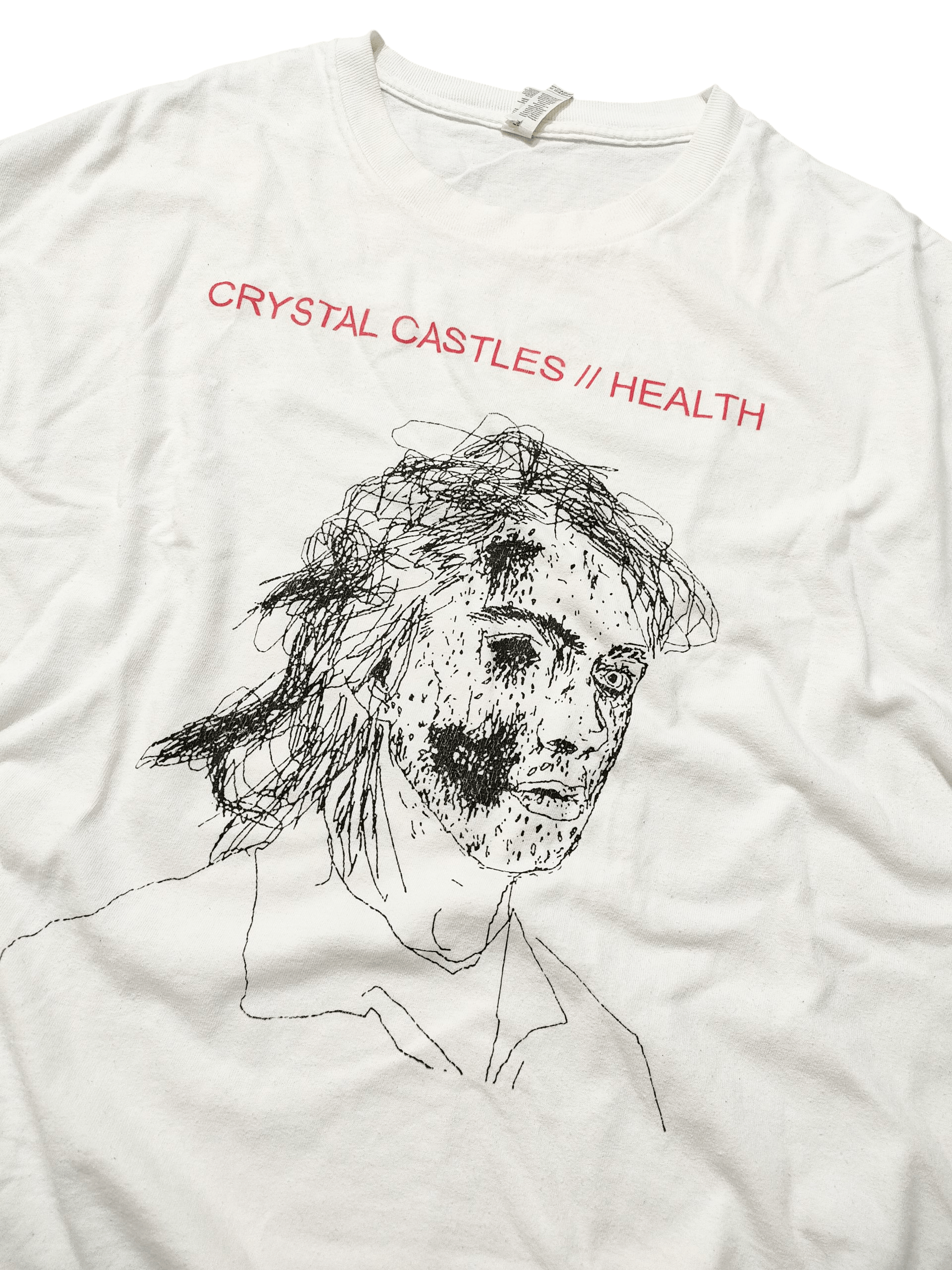 Band Tees CRYSTAL CASTLES // HEALTH Album Split Promo T-Shirt Size US XL / EU 56 / 4 - 1 Thumbnail