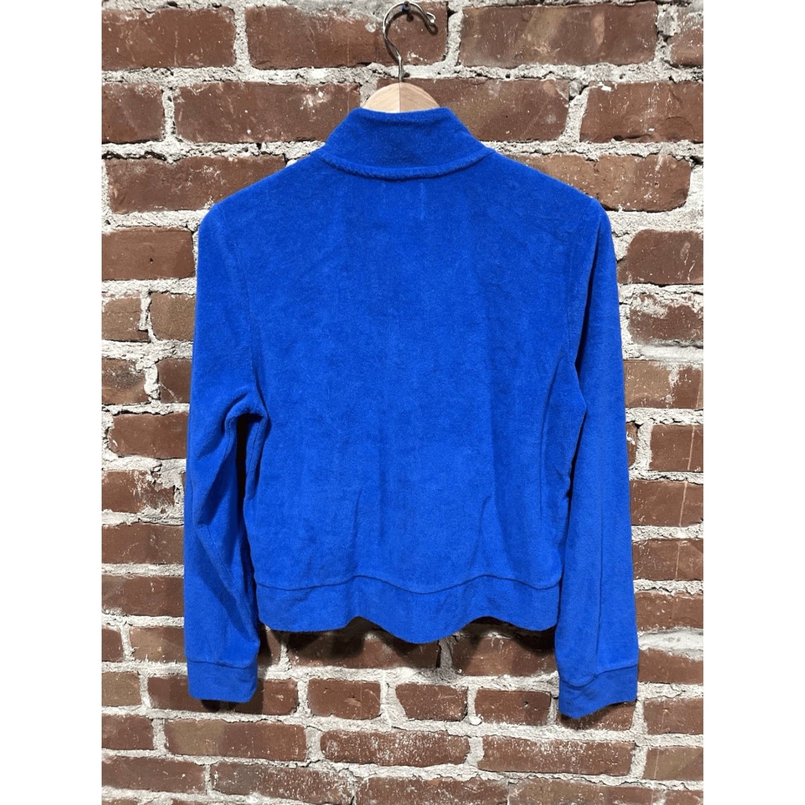 Juicy Couture Juicy Couture Blue Terry Cloth Zip Up Jacket Sweatshirt Women L Size L / US 10 / IT 46 - 3 Thumbnail