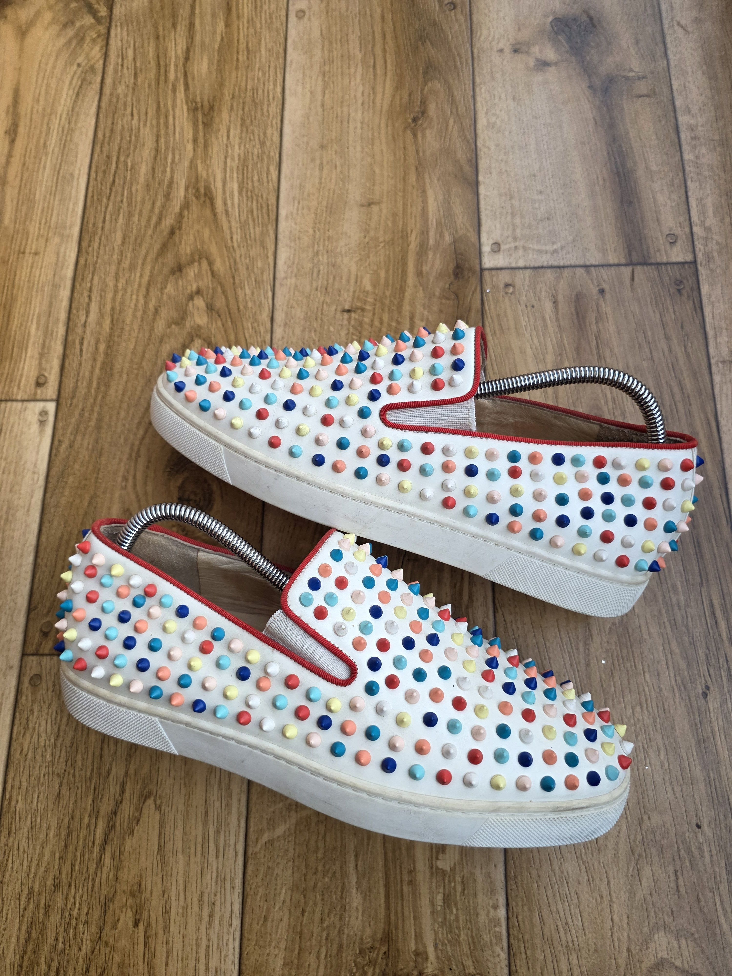 Christian Louboutin Christian Louboutin Spikes Multicolor Boat Sneakers Size US 9.5 / EU 42-43 - 1 Thumbnail