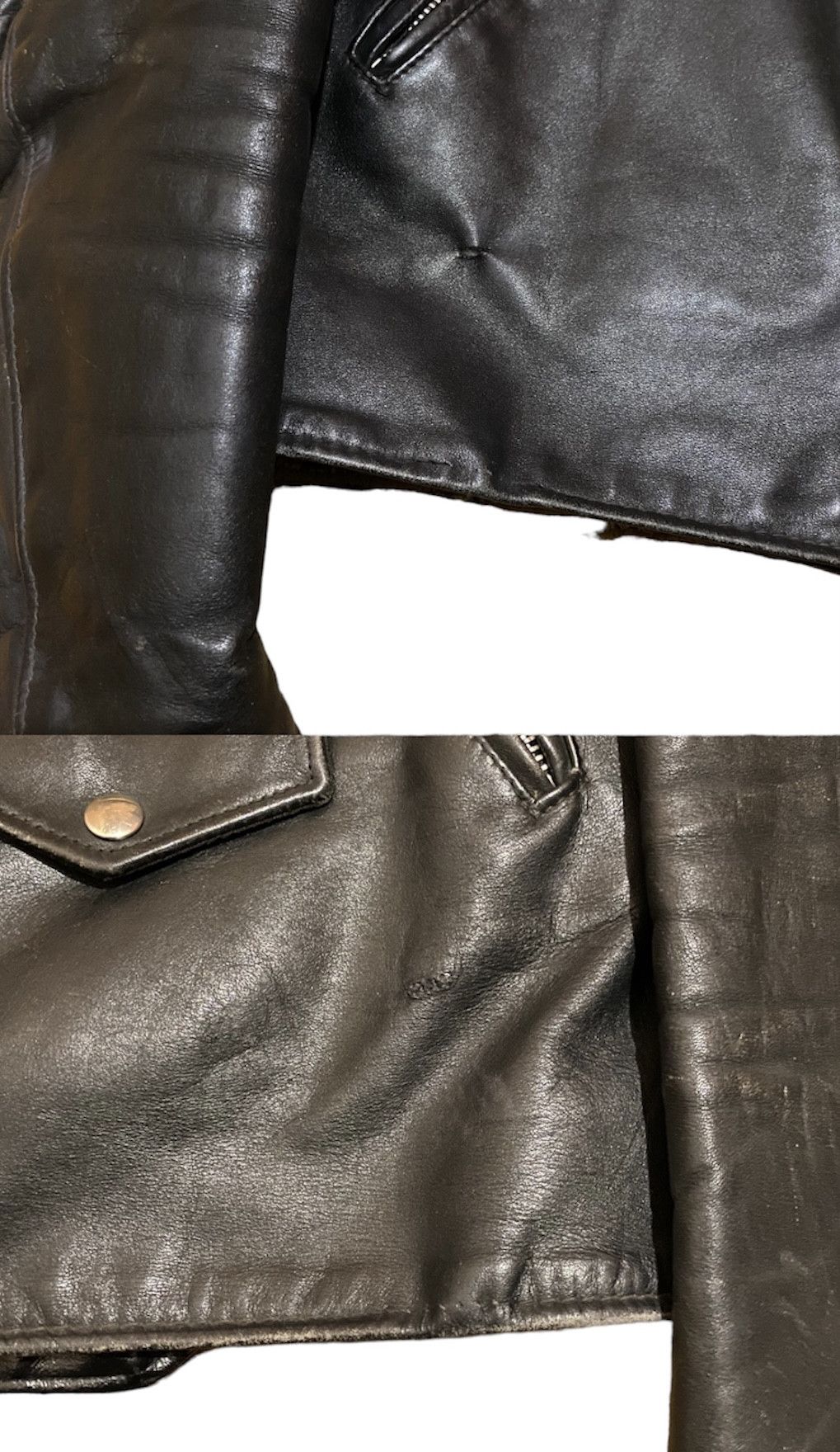 Schott Vintage 60s Perfecto Leather Biker Jacket Size US L / EU 52-54 / 3 - 12 Thumbnail