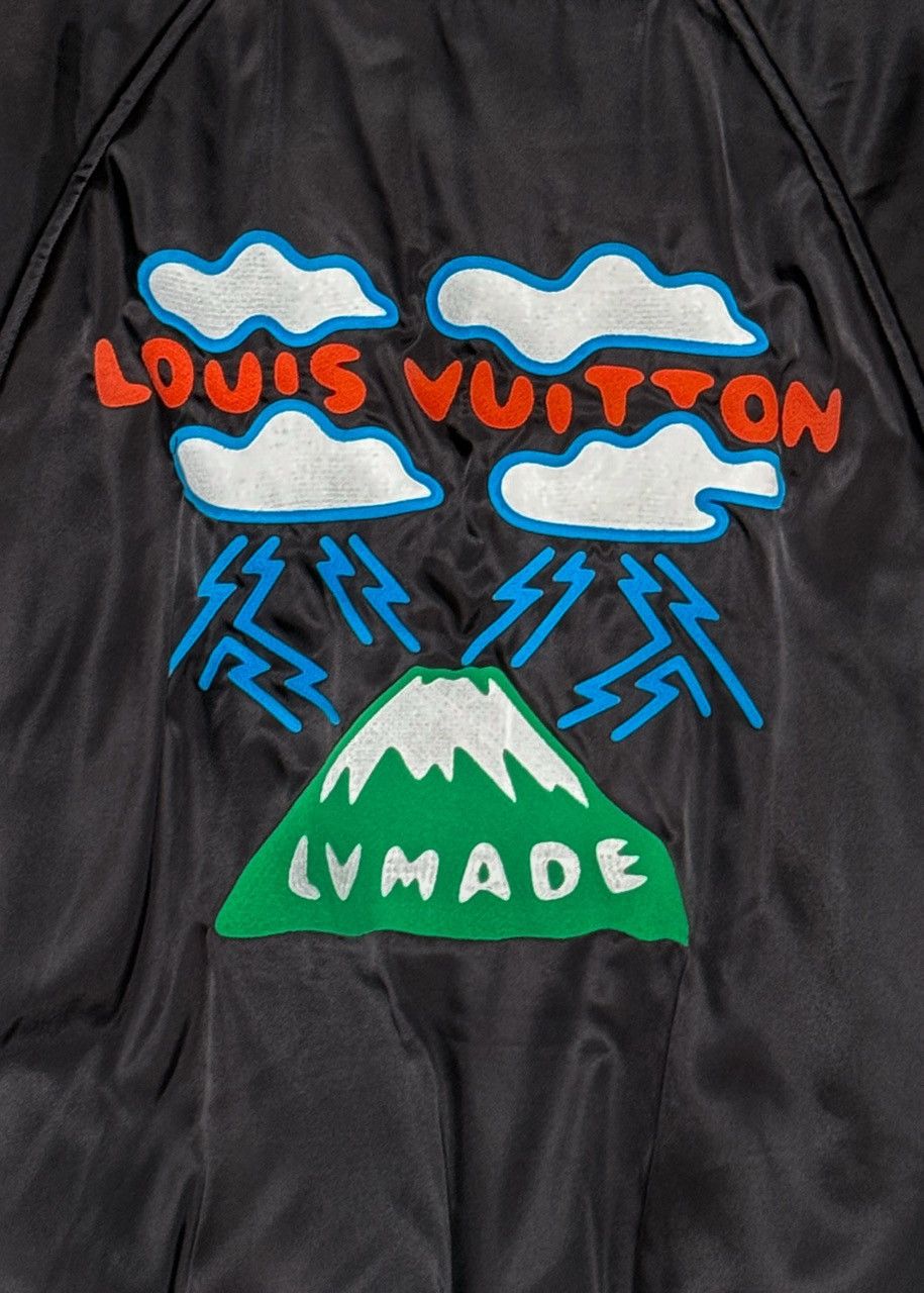 Louis Vuitton × Nigo Louis Vuitton x Nigo Black LV Made Mountain Bomber Jacket Size US XL / EU 56 / 4 - 4 Thumbnail