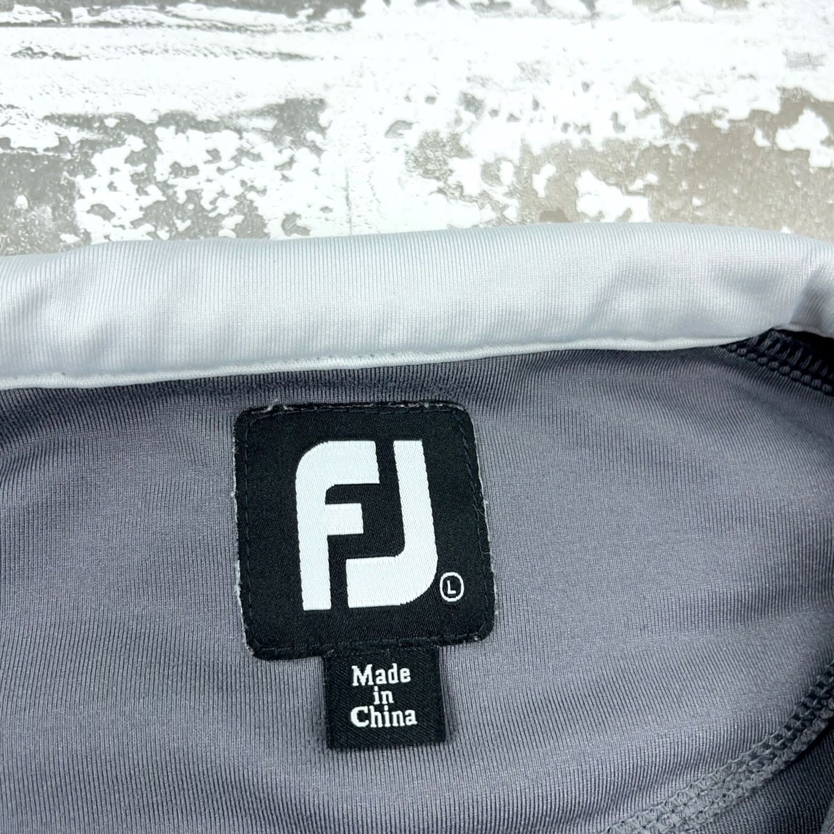 Footjoy Foot Joy Sweatshirt Men Large Gray Pullover Quarter Zip Performance Sweater Golf Size US L / EU 52-54 / 3 - 4 Thumbnail