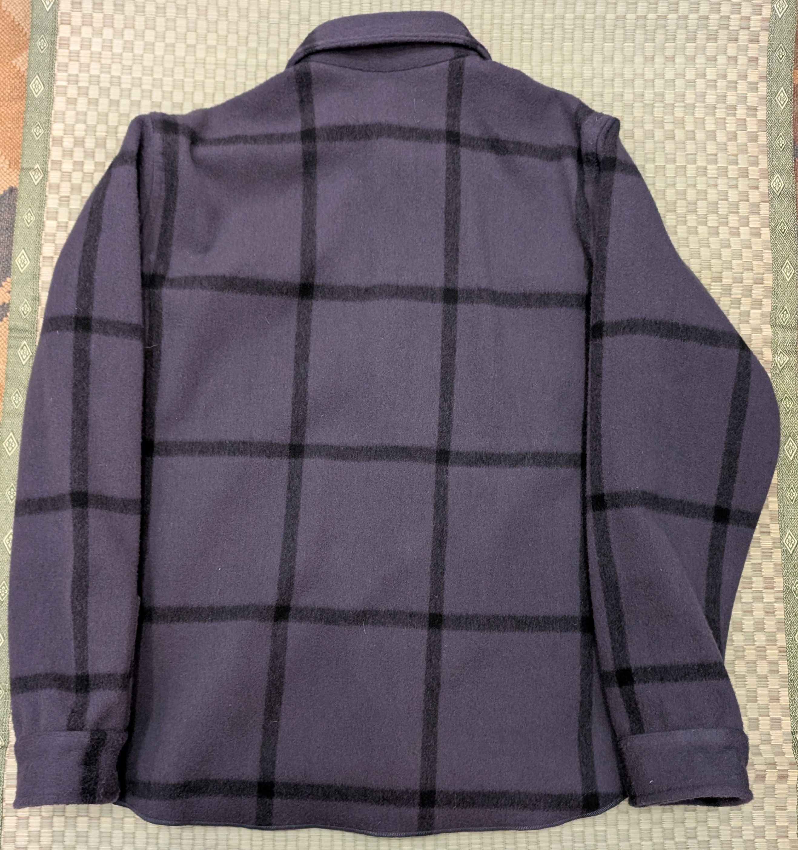 Alex Crane Alex Crane 100% Wool Park Shirt Jacket Ink Made in USA Size US XL / EU 56 / 4 - 2 Thumbnail