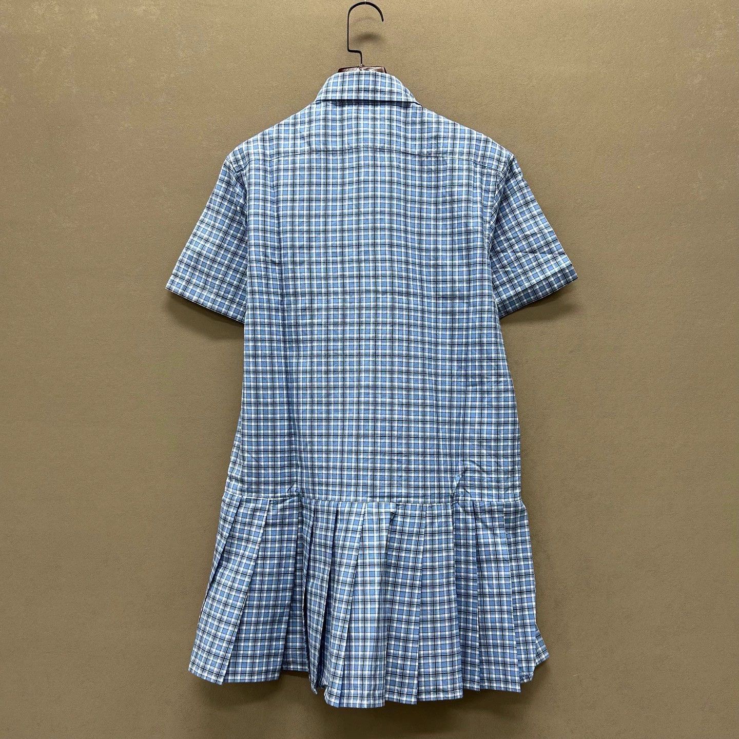 Miu Miu Miu Miu SS25 Blue Pleated Dress 36 New Size XS / US 0-2 / IT 36-38 - 2 Thumbnail