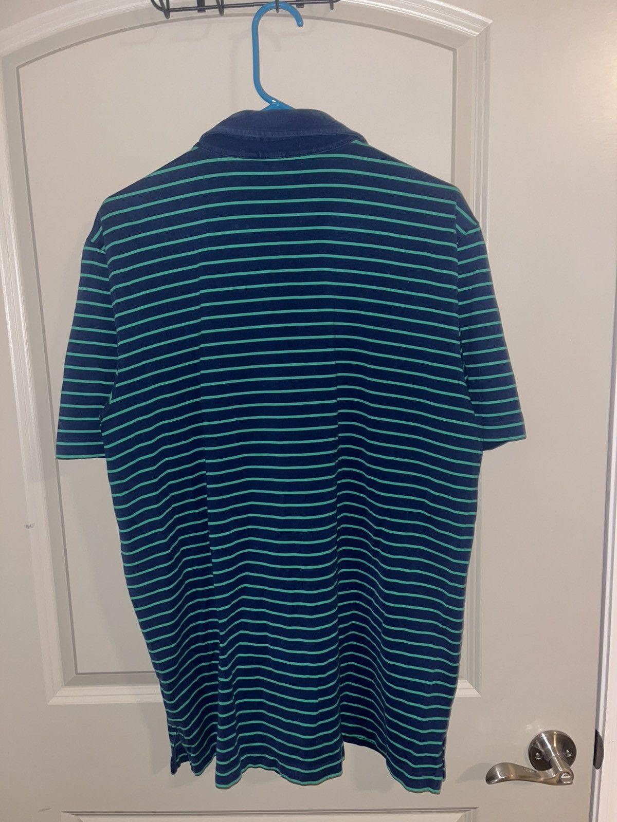 Polo Ralph Lauren Ralph lauren navy blue stripe polo Size US XL / EU 56 / 4 - 3 Thumbnail