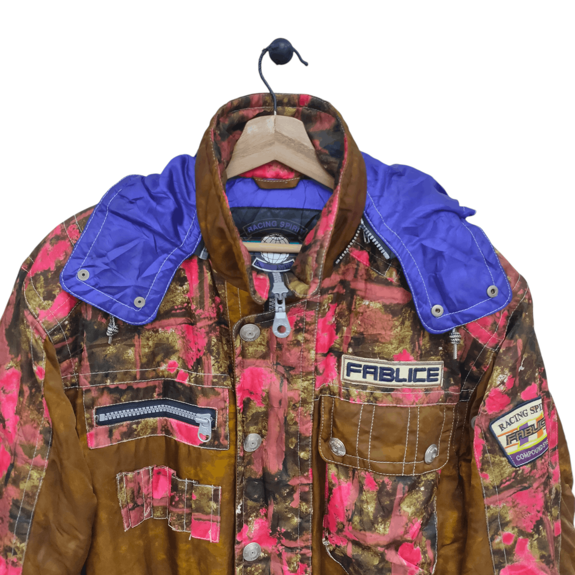 Sports Specialties × Vintage Vintage Fablice Racing Sports Jacket Floral Camouflage Size US M / EU 48-50 / 2 - 4 Thumbnail