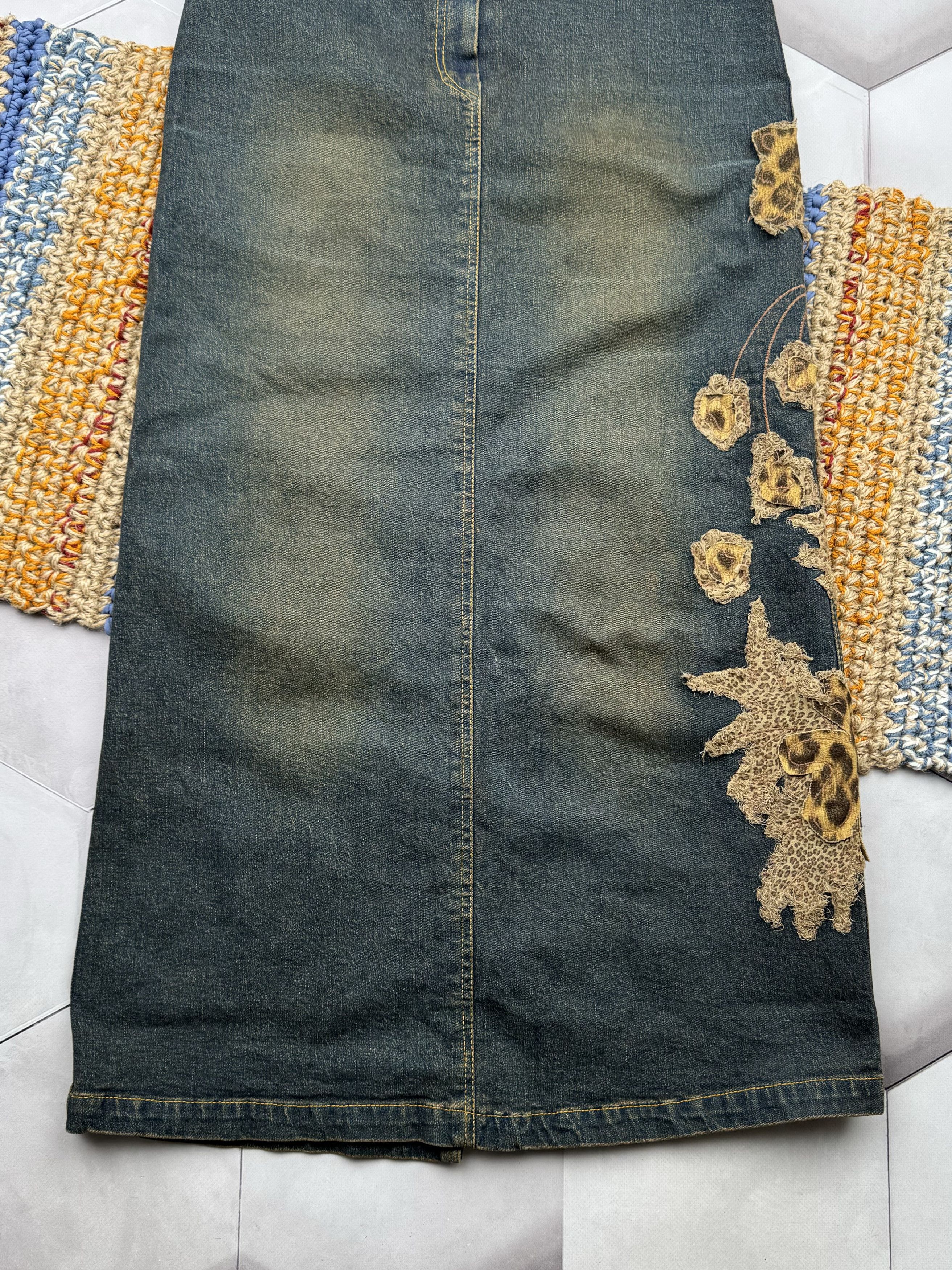 Japanese Brand Vintage Faded Skirt (E4) Size 27" / US 4 / IT 40 - 3 Thumbnail