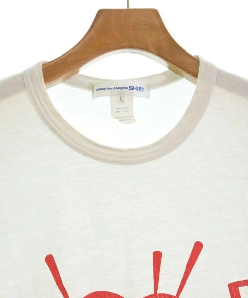 Comme des Garcons SHIRT T-Shirts cut and sewn cotton short sleeve crewneck White Size US L / EU 52-54 / 3 - 4 Thumbnail