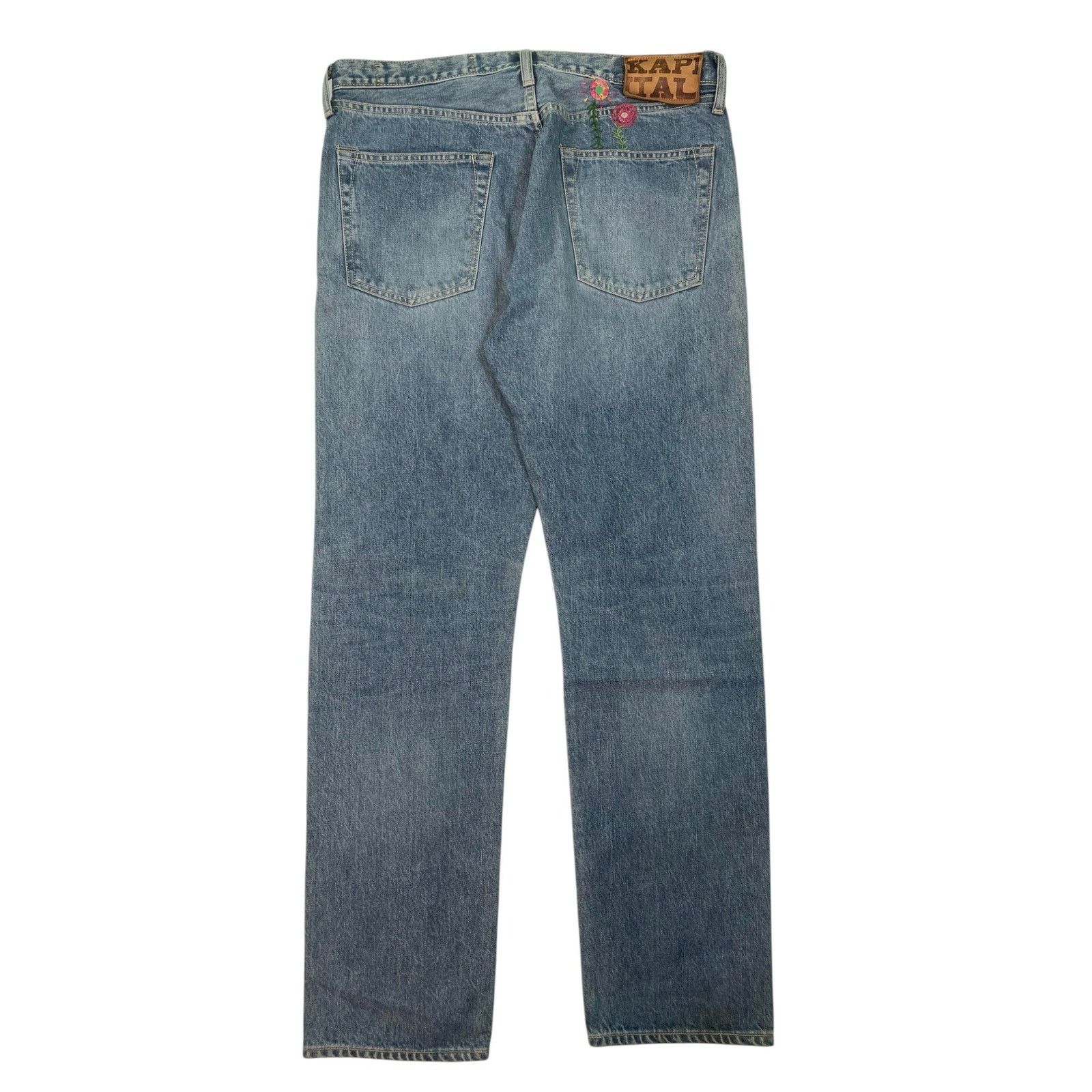 Kapital Kapital Patchwork Denim Light Wash Jeans Size US 34 / EU 50 - 2 Thumbnail