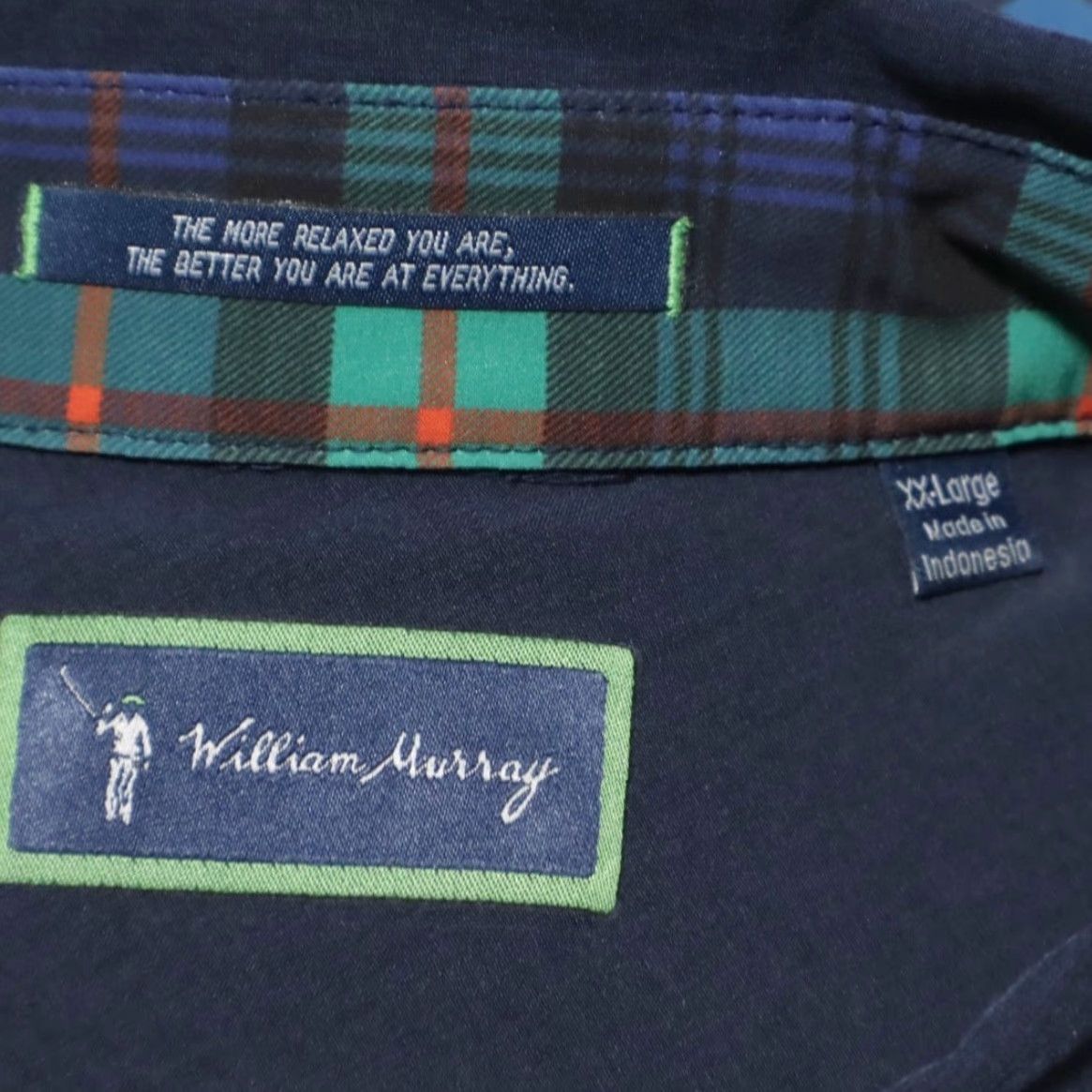 Vintage **William Murray Classic High Stretch Navy Men's 2XL Button Up Shirt** User: **William Murray Classic Navy Men's 2XL High Stretch Button Up Shirt** Size US XXL / EU 58 / 5 - 5 Thumbnail