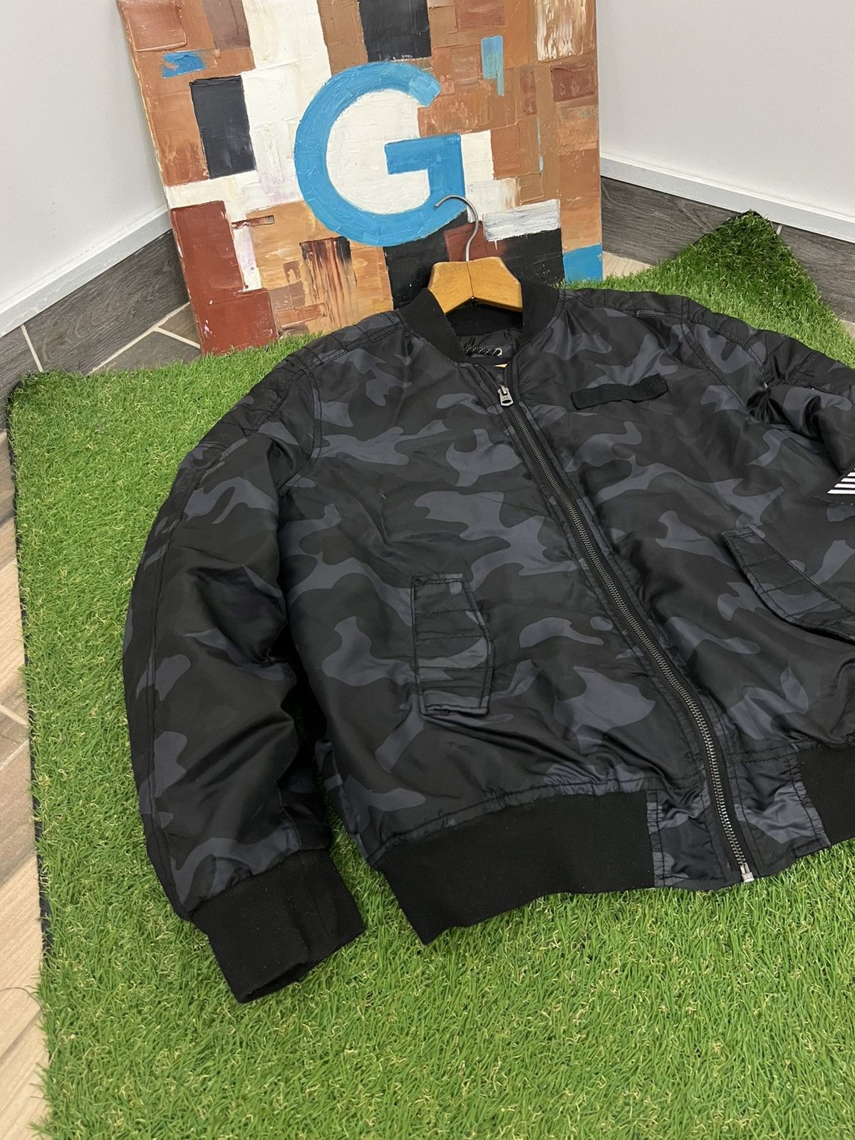 Southpole × Vintage CRAZY SOUTHPOLE CAMO BOMBER JACKET Size US M / EU 48-50 / 2 - 5 Thumbnail