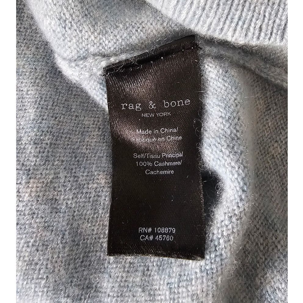 Rag & Bone Rag & Bone Cashmere Sea Foam Blue Oversized Logan Sweater M Size M / US 6-8 / IT 42-44 - 10 Thumbnail