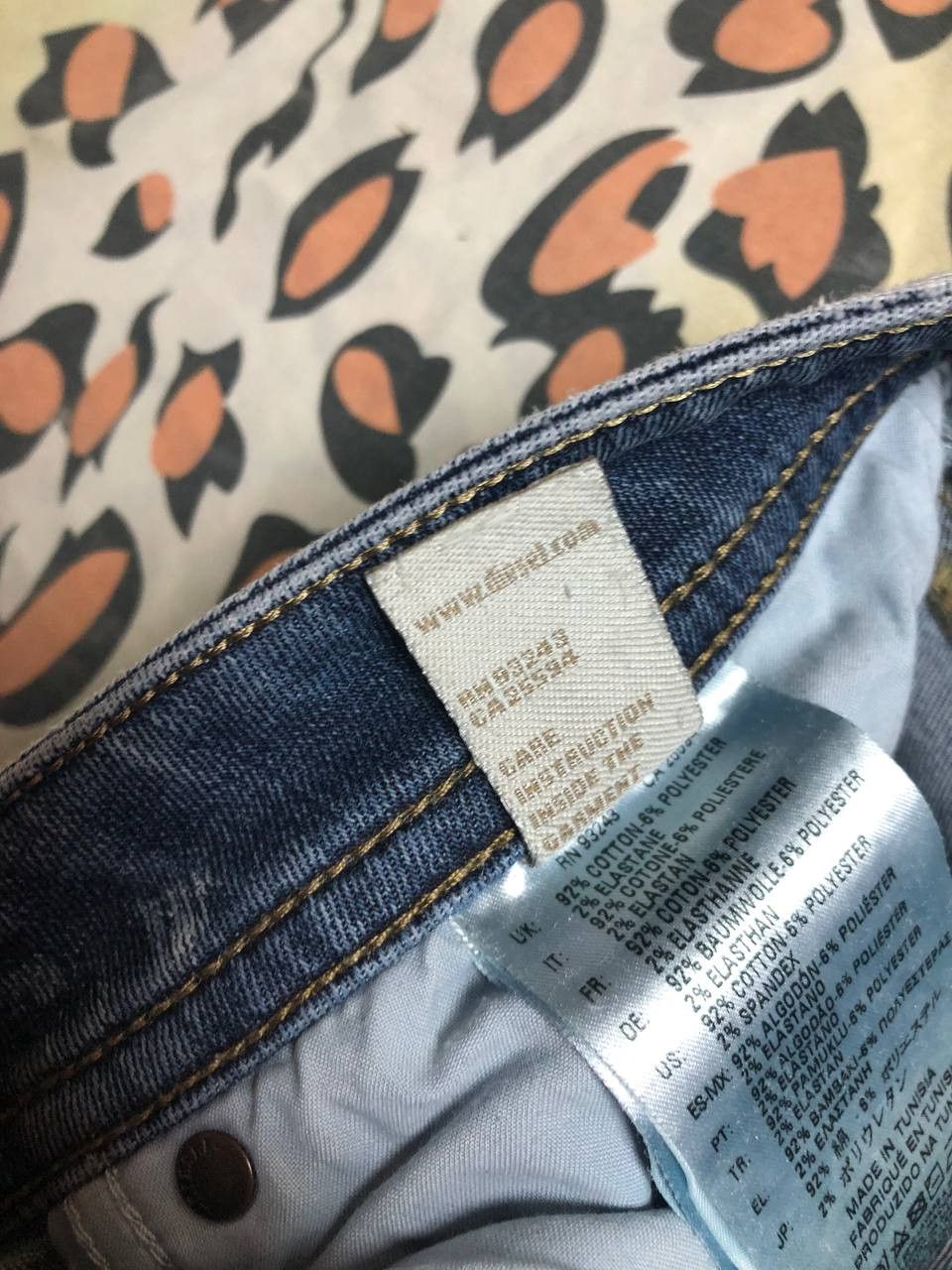 Diesel × Japanese Brand Diesel Industry Wide-Leg Logo Y2K Baggy Denim Jeans Size US 34 / EU 50 - 5 Thumbnail