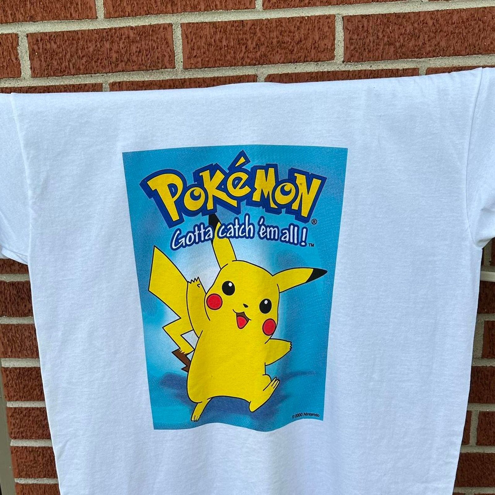 Pokemon Super rare vintage pokemon big pikachu graphic promo shirt Size US L / EU 52-54 / 3 - 3 Thumbnail