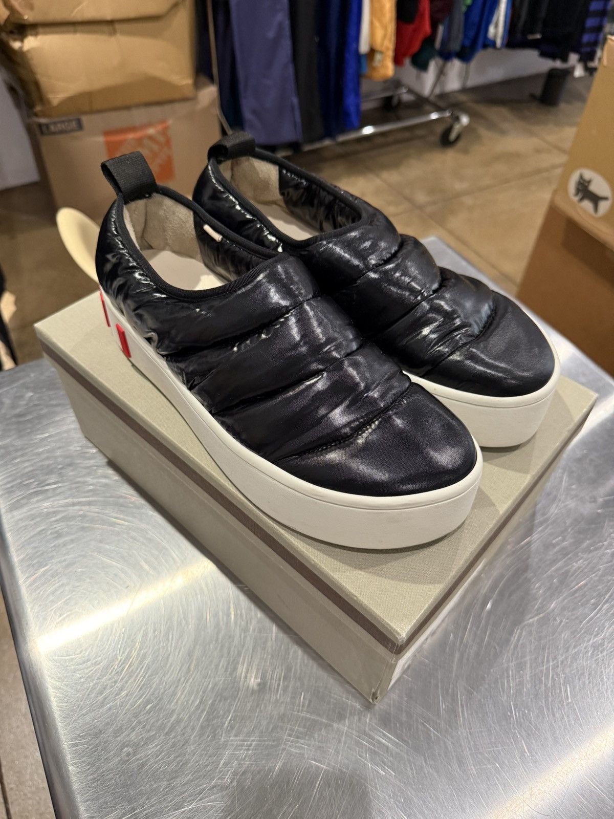 Marni Paw Quilted Nylon Slip-On Sneakers Size US 11 / EU 44 - 1 Thumbnail