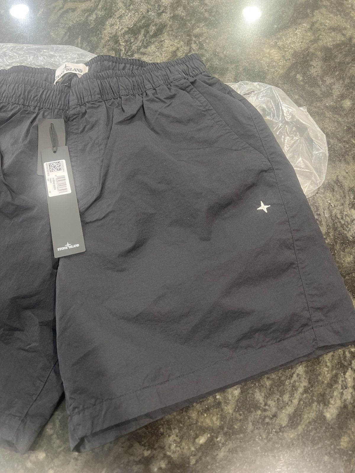 Stone Island Stone Island Logo-Embroidered Swim Shorts - Black Size XL Size US 36 / EU 52 - 8 Thumbnail