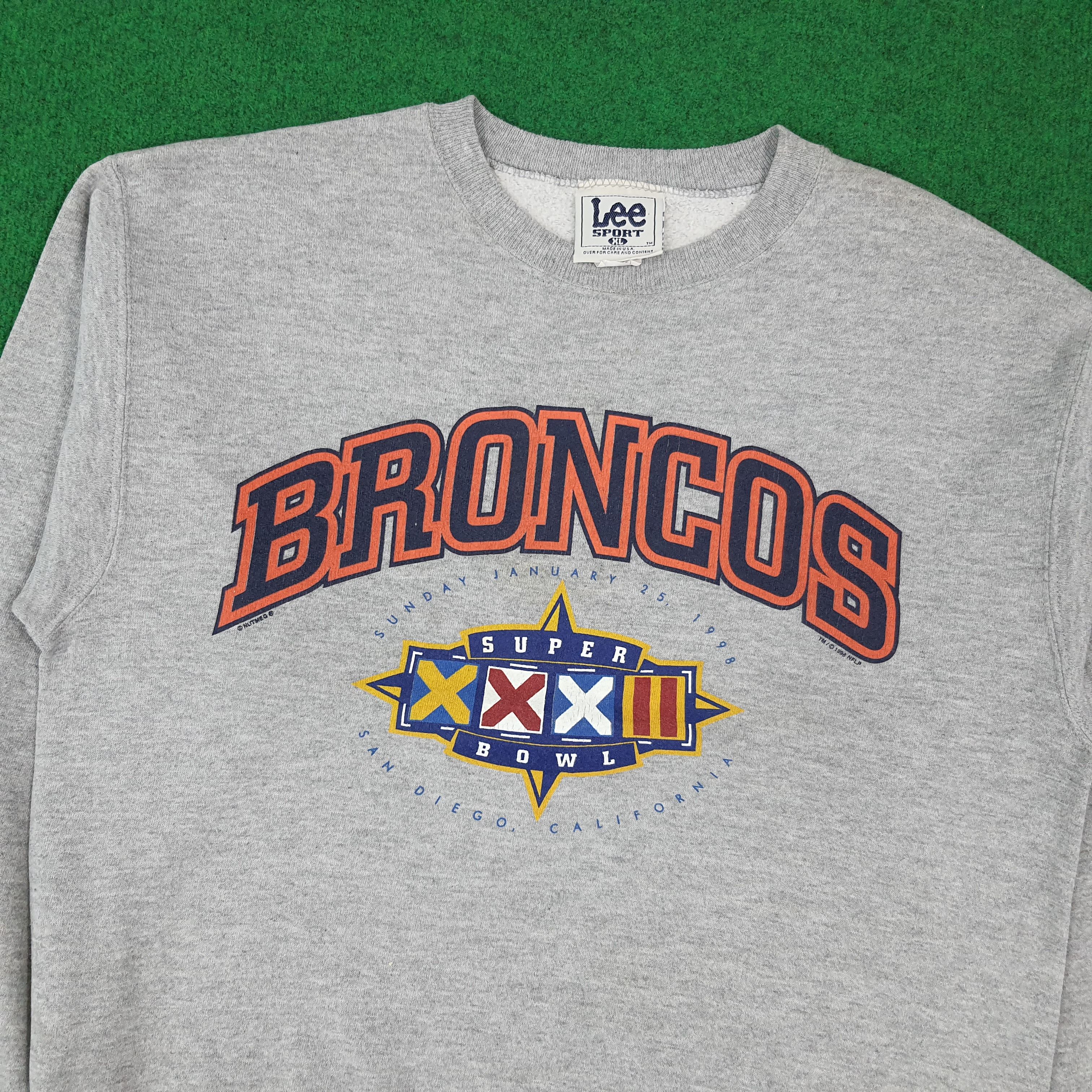 Lee Vintage Denver Broncos Super Bowl XXXII Sweatshirt C277N10 Size US L / EU 52-54 / 3 - 2 Thumbnail