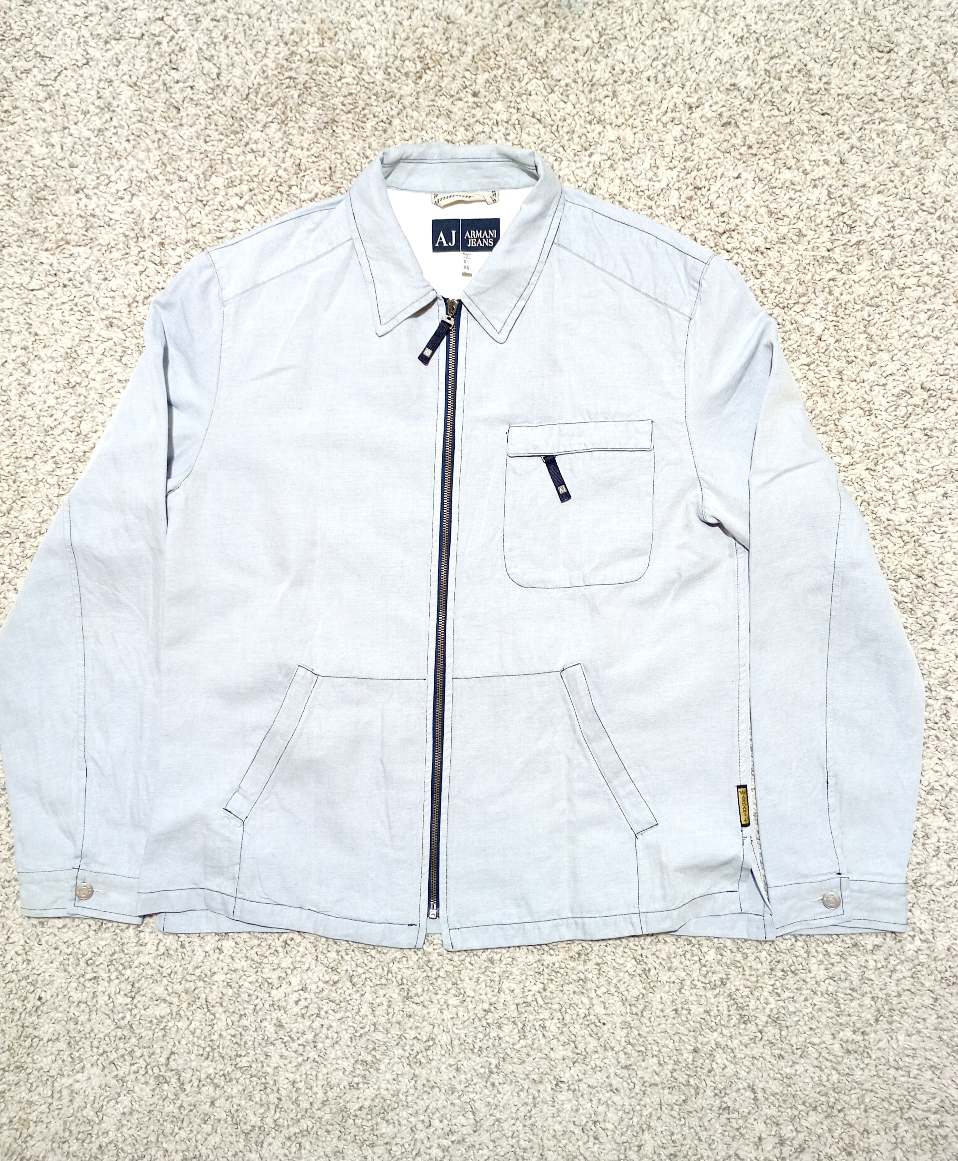 Armani Armani Jeans Vintage Light Jacket Size US L / EU 52-54 / 3 - 1 Thumbnail