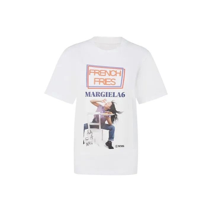 Maison Margiela MM6 Maison Margiela Graphic Cotton T-Shirt 0079 Size US XS / EU 42 / 0 - 1 Thumbnail