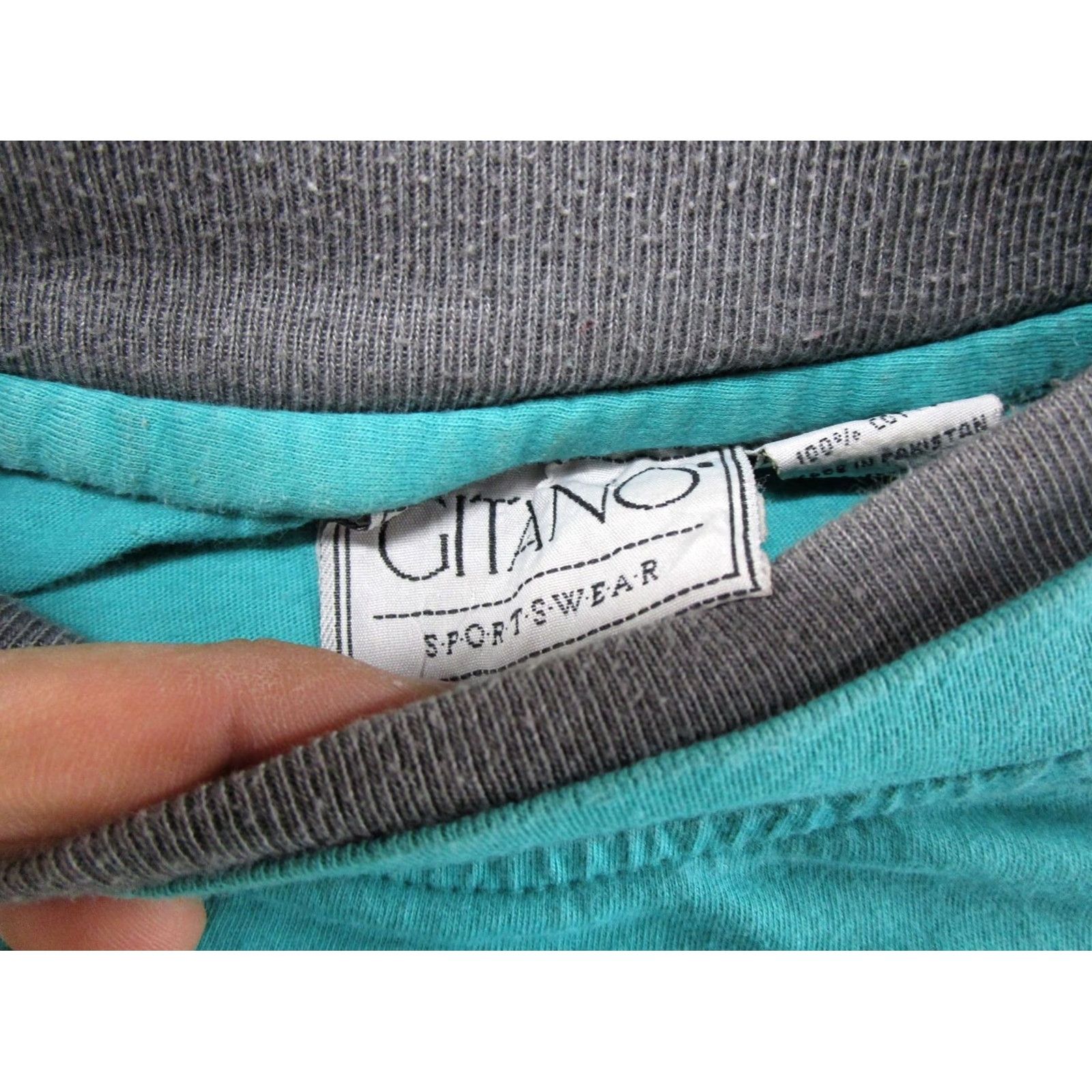 Vintage VINTAGE Gitano Sport T-Shirt Men 90s Blue Double Collar Short Sleeve L Shirt 90s Mens Size US L / EU 52-54 / 3 - 3 Thumbnail