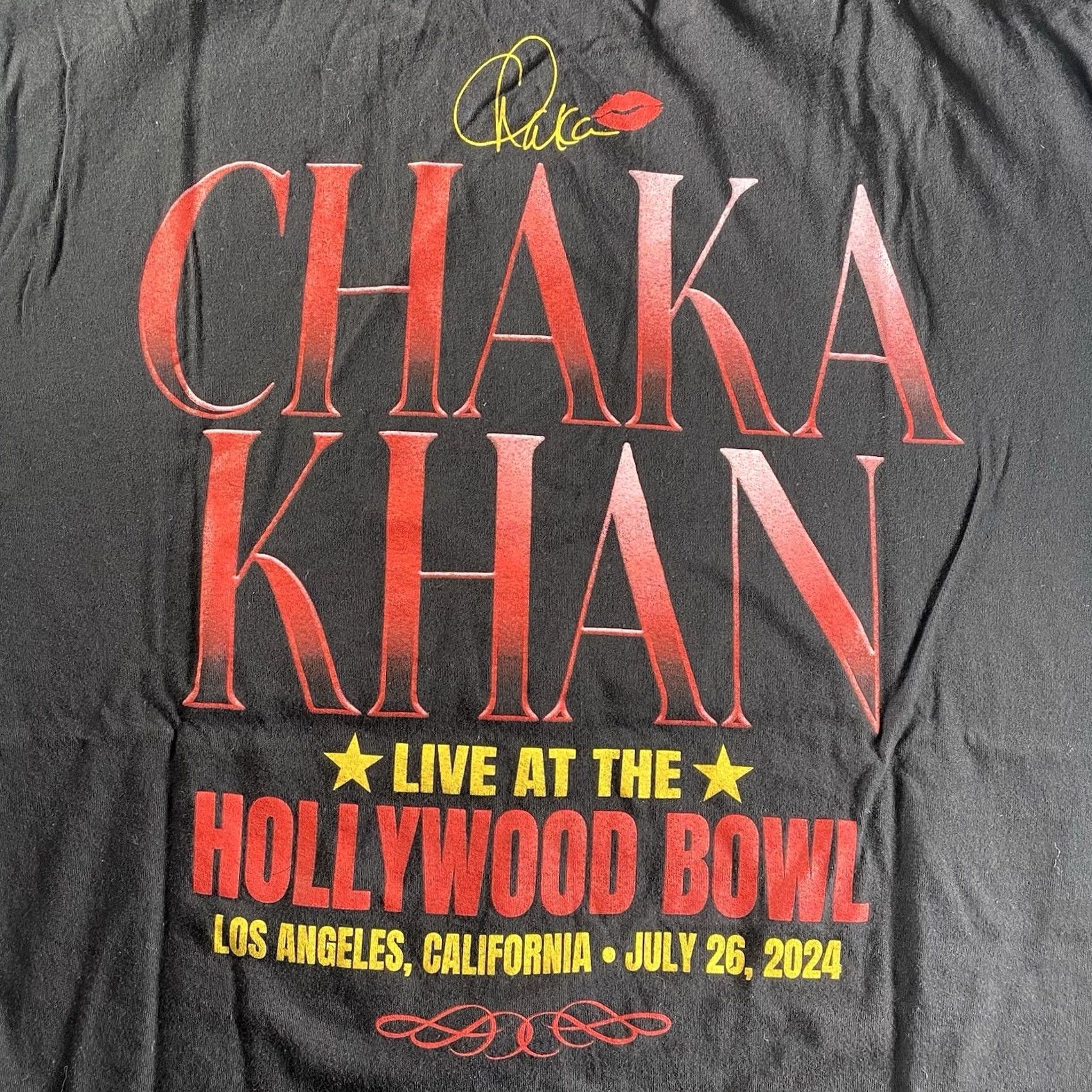 Vintage CHAKA KHAN Hollywood Bowl 2024 Shirt Mens XL Queen Of Funk Black Size US XL / EU 56 / 4 - 7 Thumbnail