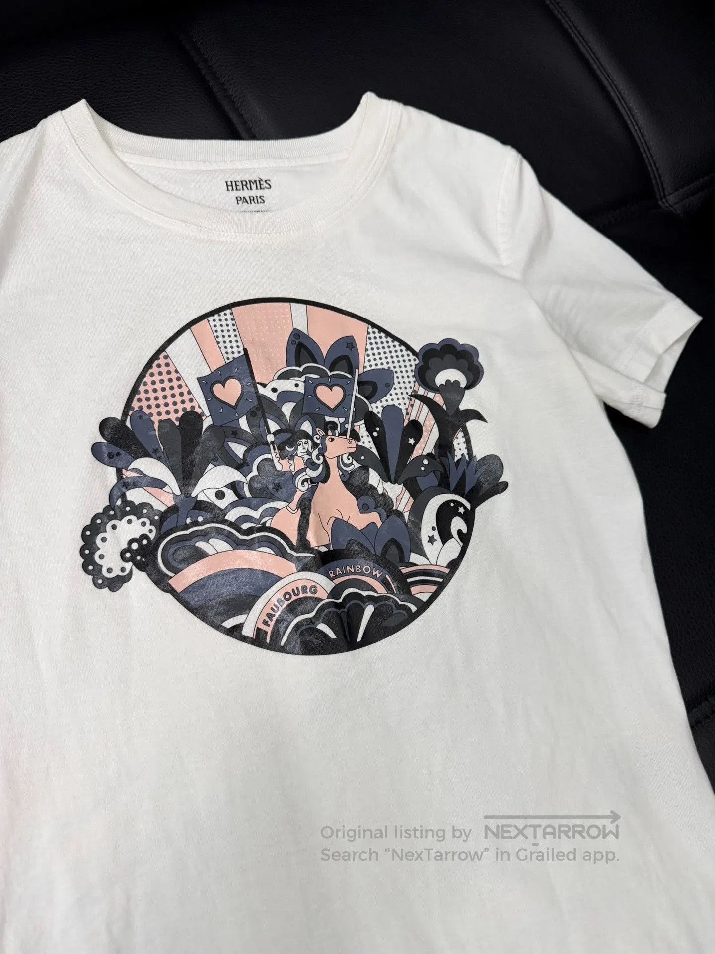 Hermes Hermès White Short-Sleeve Shirt. Size XXS / US 00 / IT 34 - 2 Thumbnail