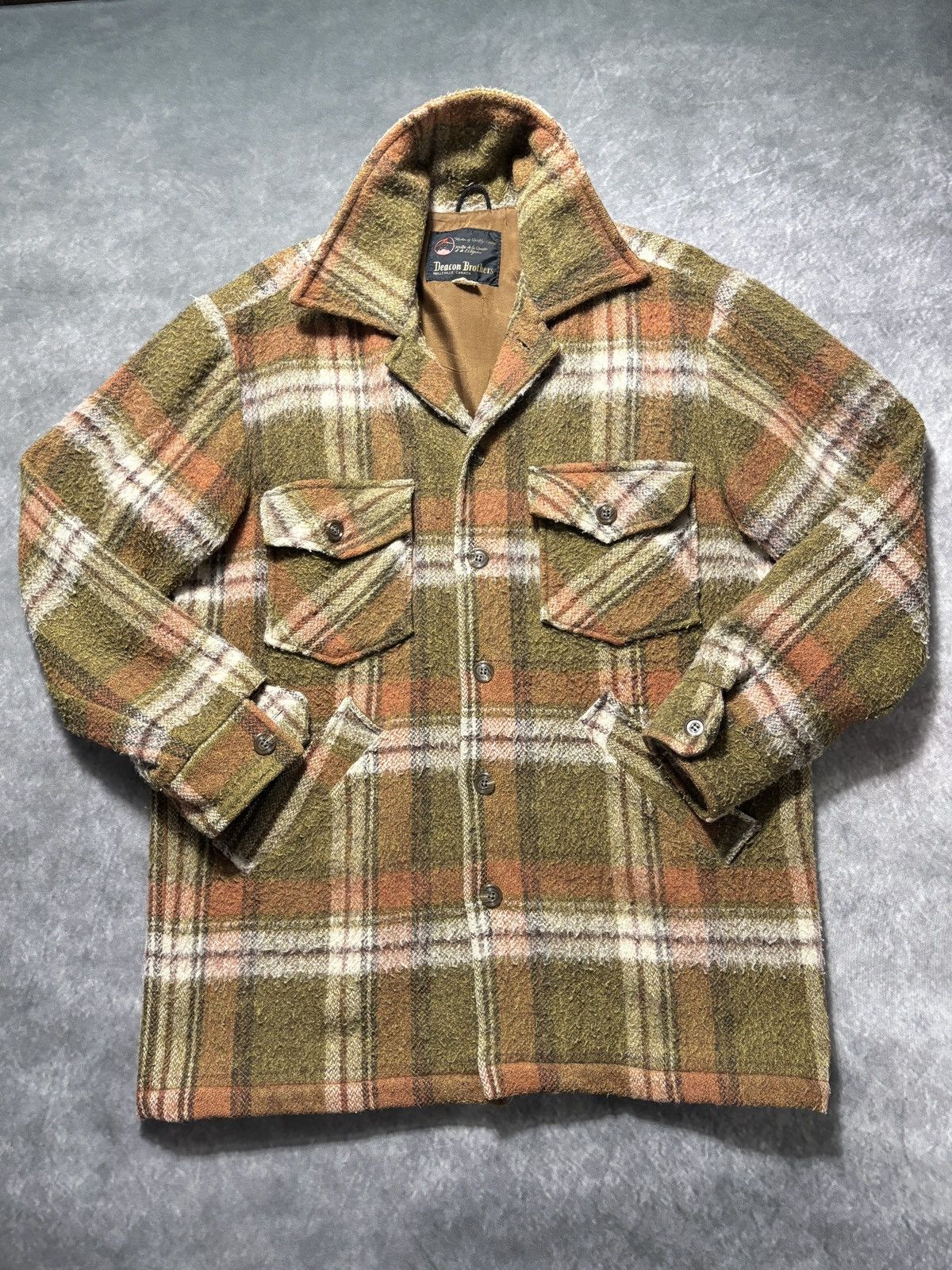Vintage Vintage Plaid Jacket Lined Chore Coat Wool Deacon Bros Hunt Size US L / EU 52-54 / 3 - 2 Thumbnail