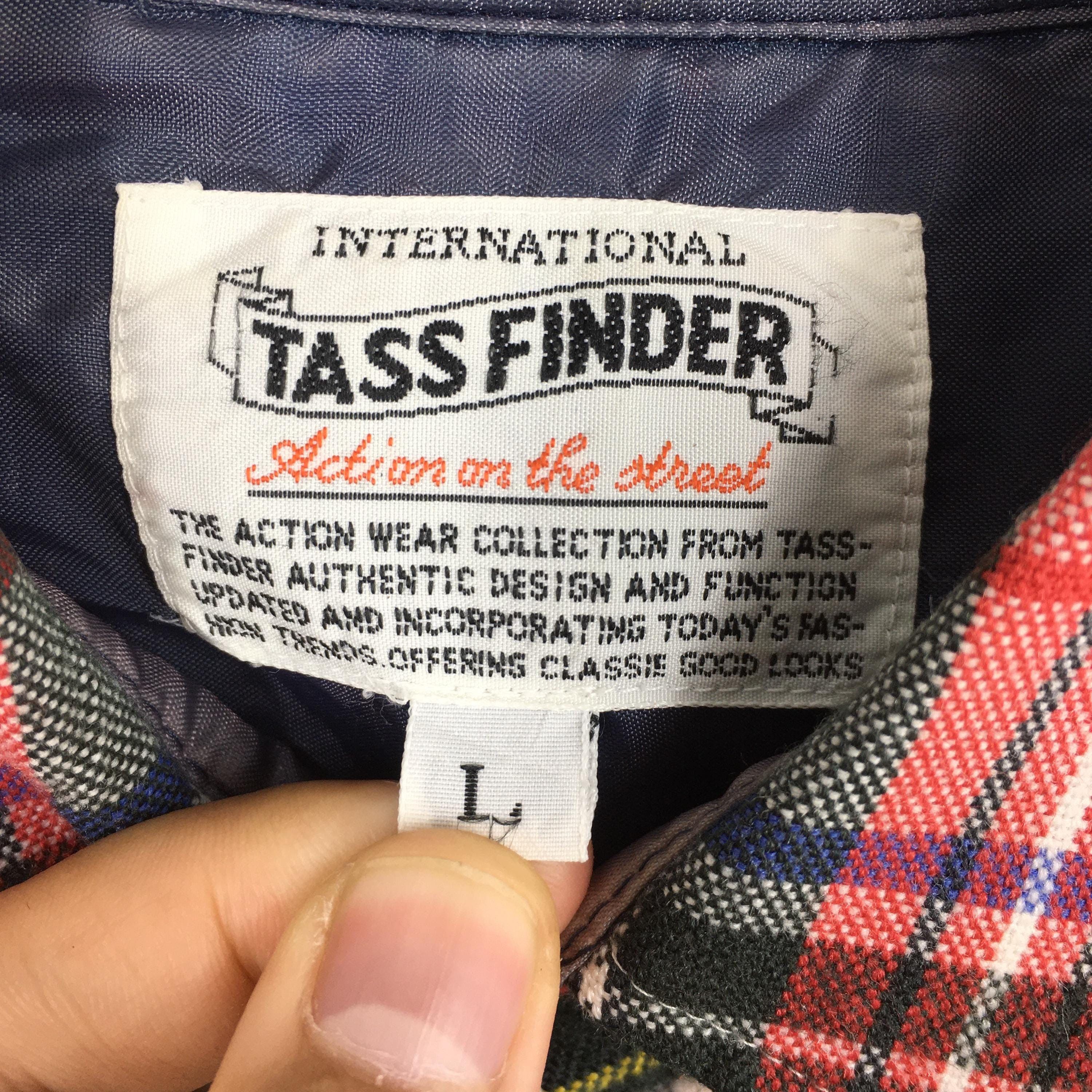 Flannel Vintage 1980s Tassfinder Checkered Plaid Flannel Shirt Large Size US L / EU 52-54 / 3 - 5 Thumbnail