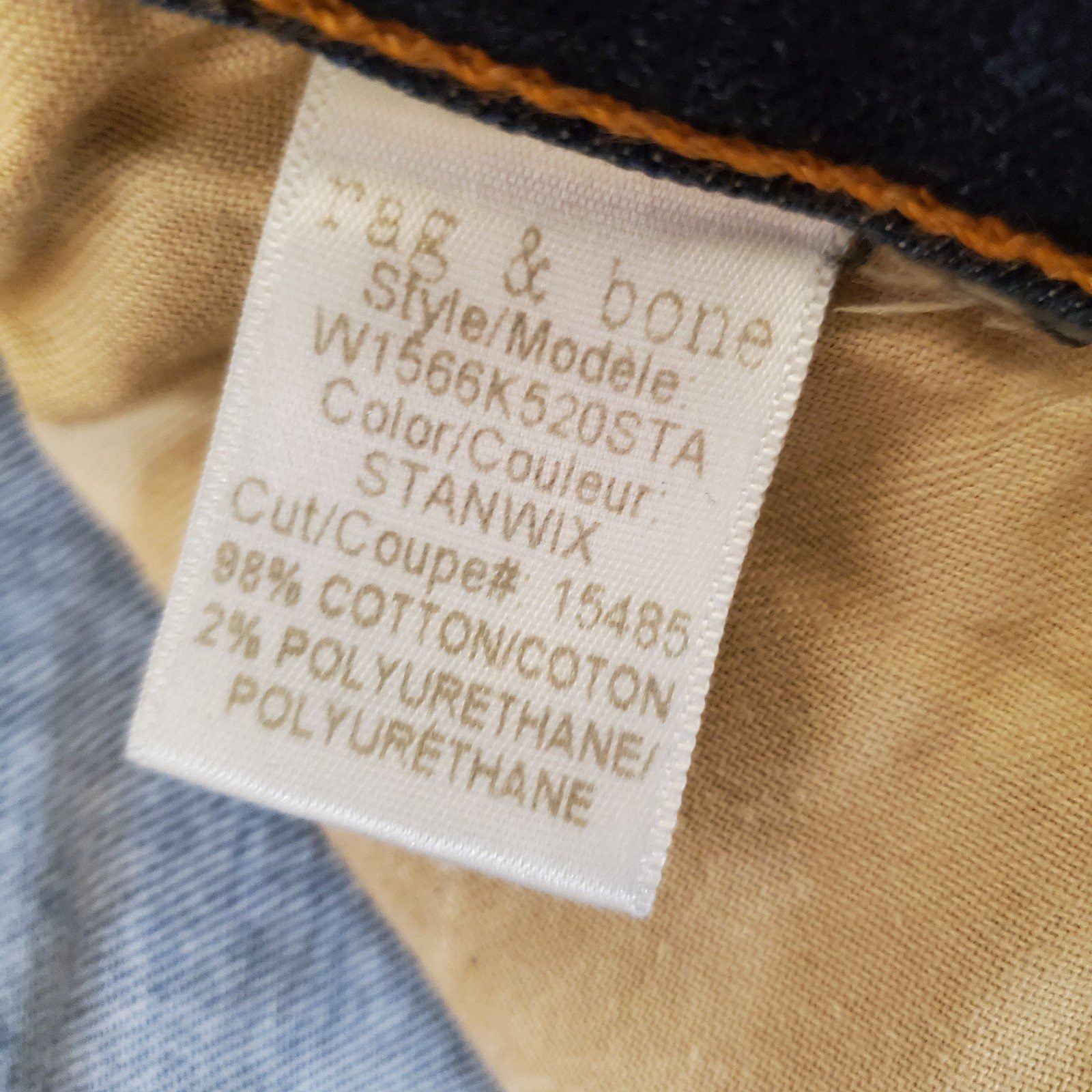 Rag & Bone Rag & bone 10 inch Capri Cropped High Rise Jeans in Stanwix Size 30" / US 8 / IT 44 - 8 Thumbnail