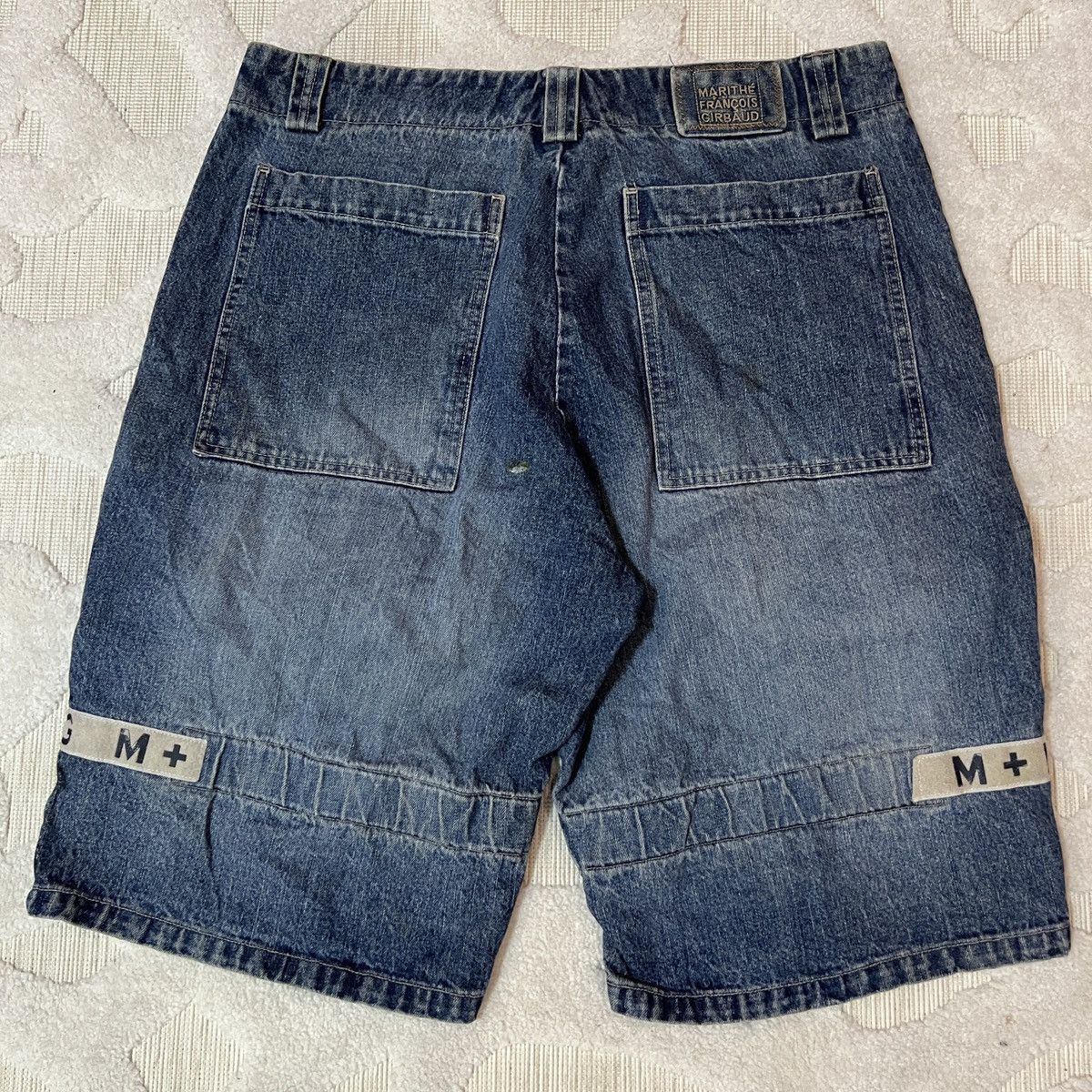 Marithe + Francois Girbaud Vintage Y2K Marithe Francois Girbaud Shuttle Tape Shorts Size US 38 / EU 54 - 7 Thumbnail