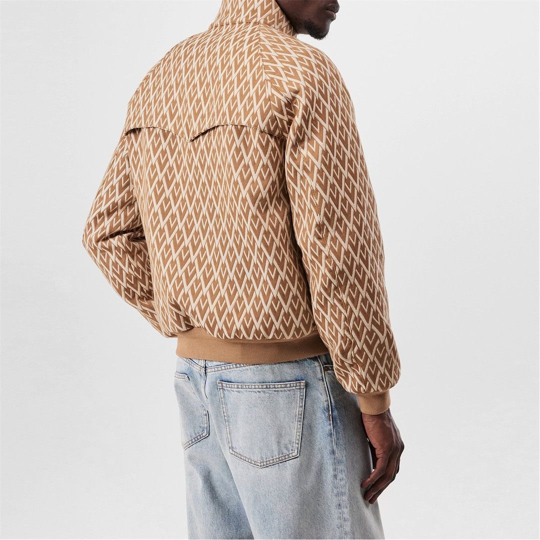 Valentino o1g2r1mq0526 All Over Logo Wool Jacket in Camel/Cream Size US M / EU 48-50 / 2 - 4 Thumbnail